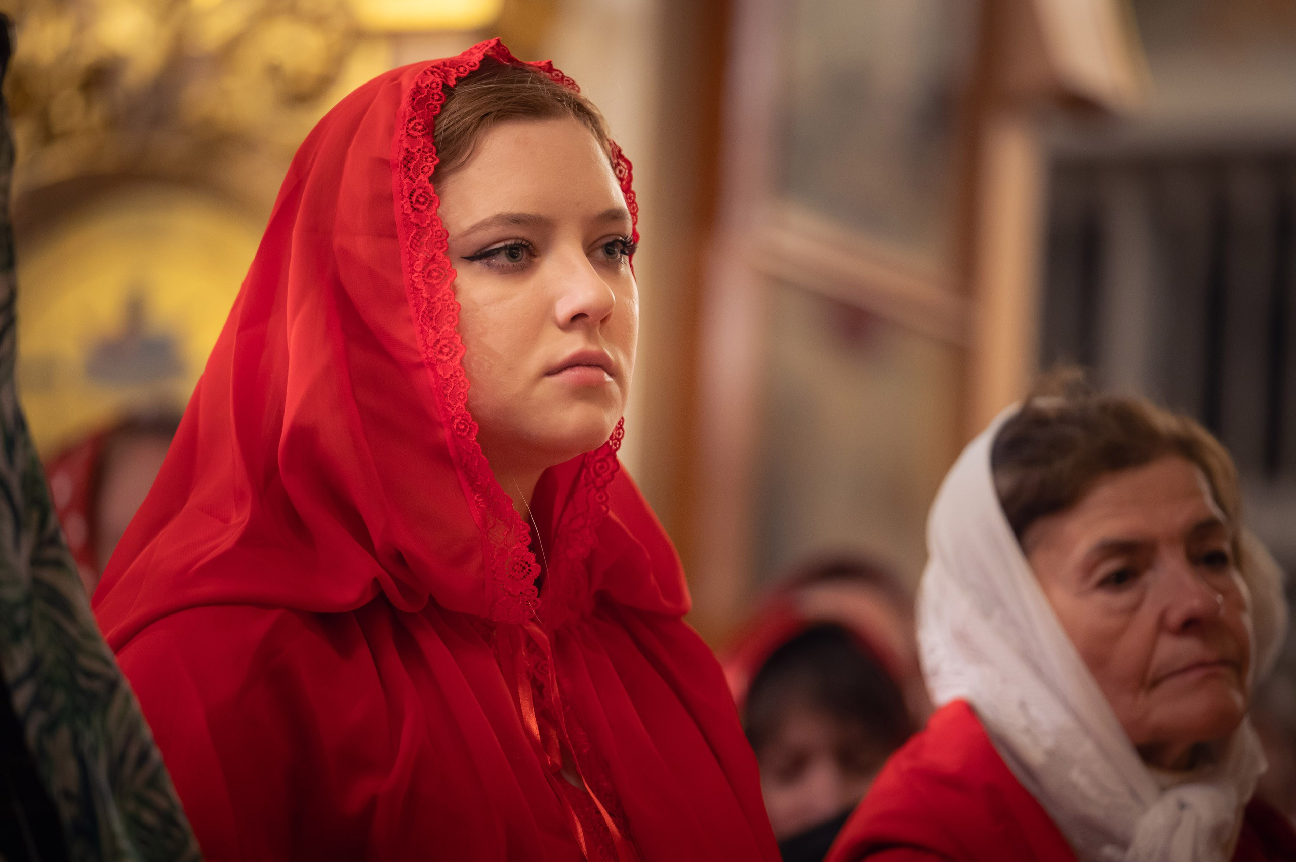 Богородский храм. Пасха. Полунощница, Божественная литургия. Антон и Татьяна Денисенко — В храме