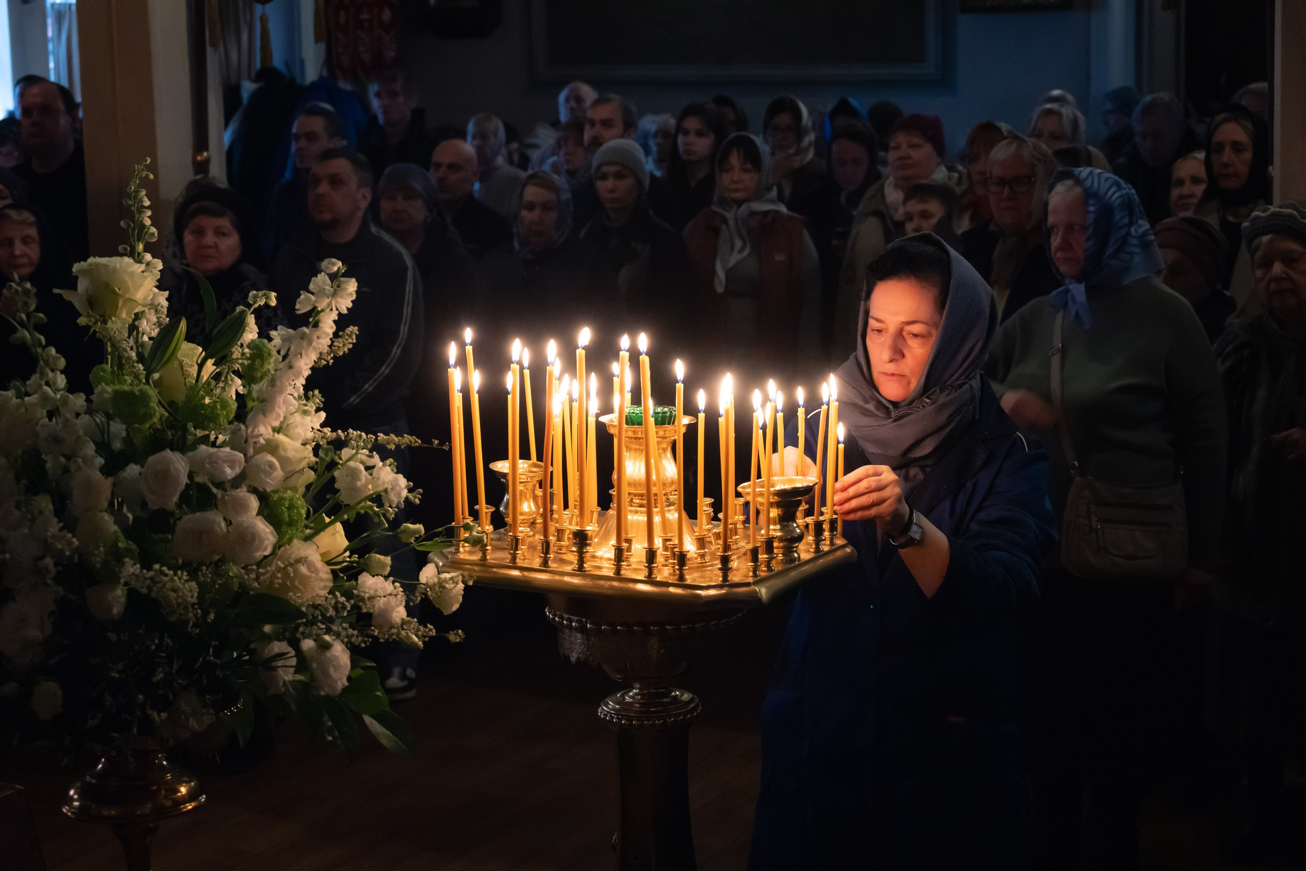Богородский храм. Вынос Плащаницы. Антон и Татьяна Денисенко — В храме