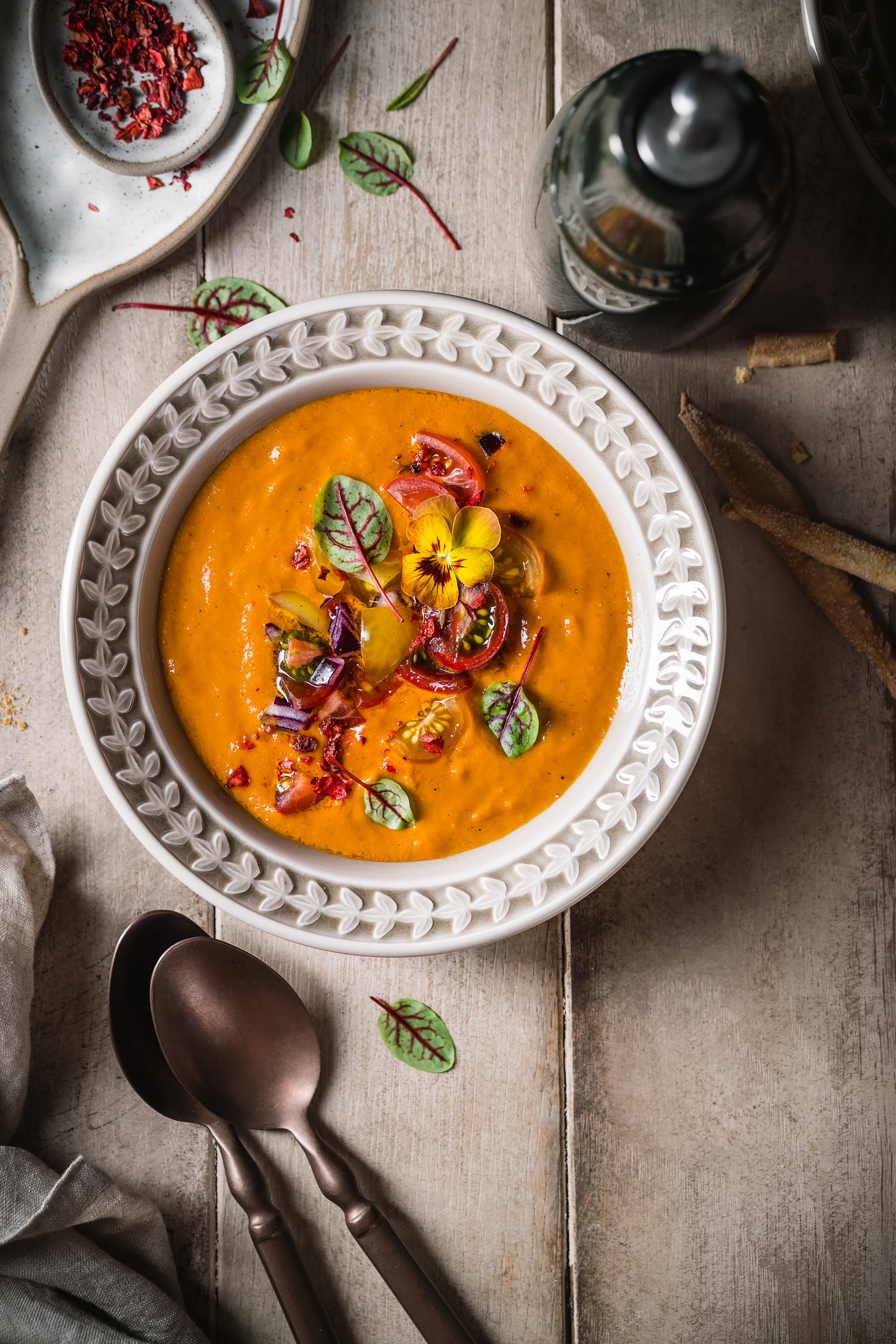 Gazpacho. Foodie Stories (гастрономические истории) рекламная фуд-фотосъёмка, Москва