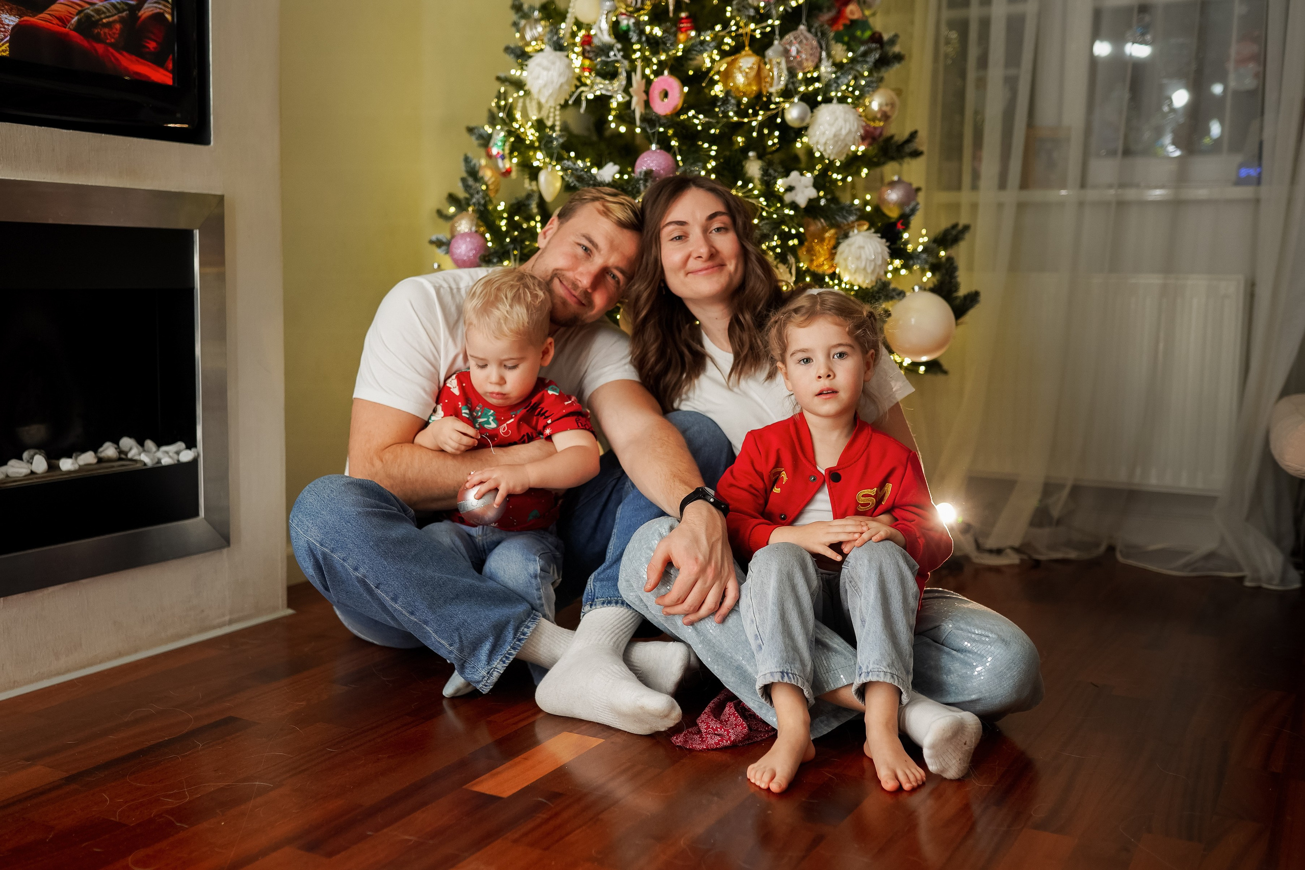 Встреча Деда Мороза. Семейный lifestyle фотограф Наталья Разгуляева в Москве