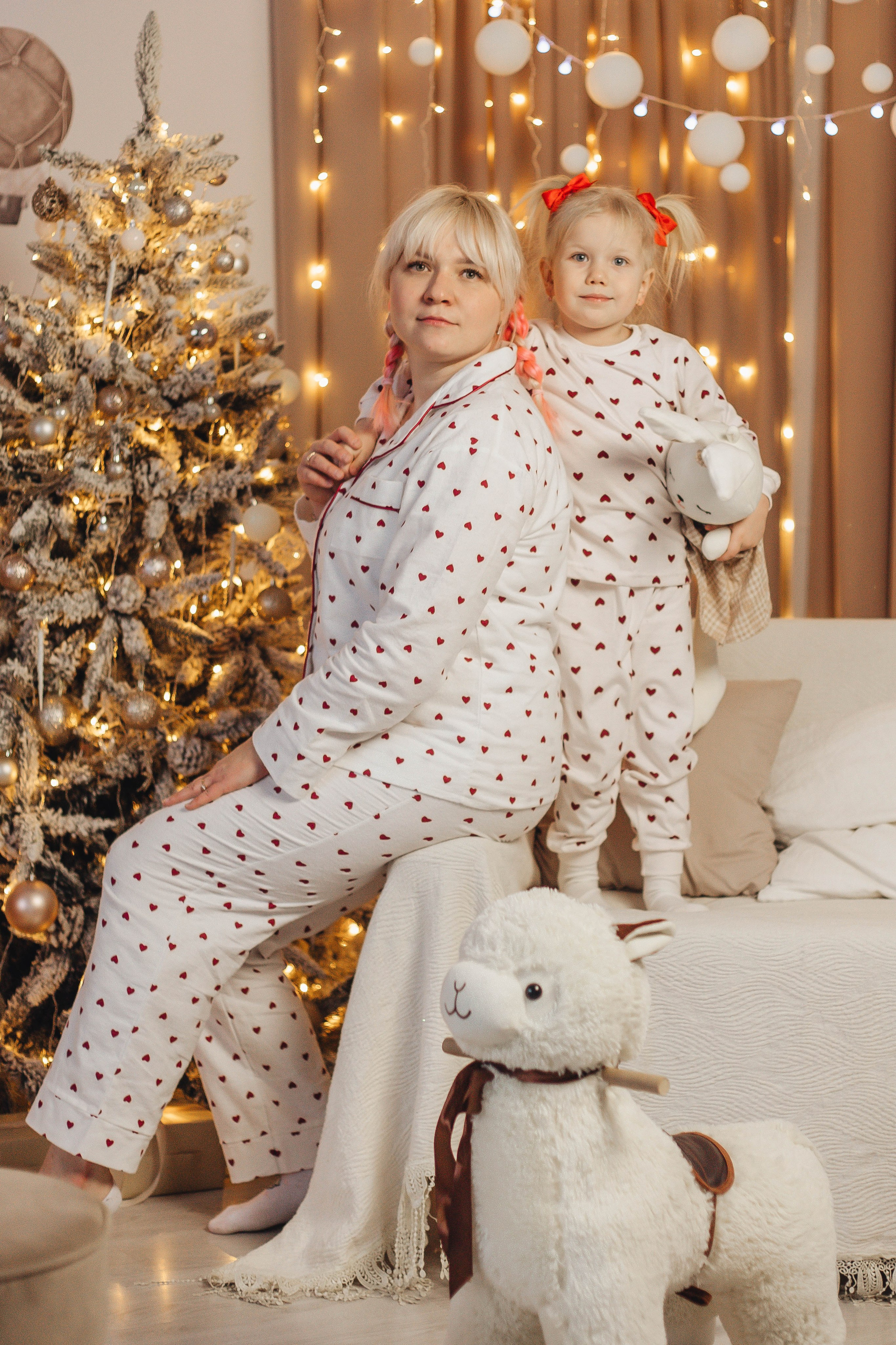 Мама и дочка. Новогодняя фотосессия. Фотограф Светлана Столярова Воскресенск