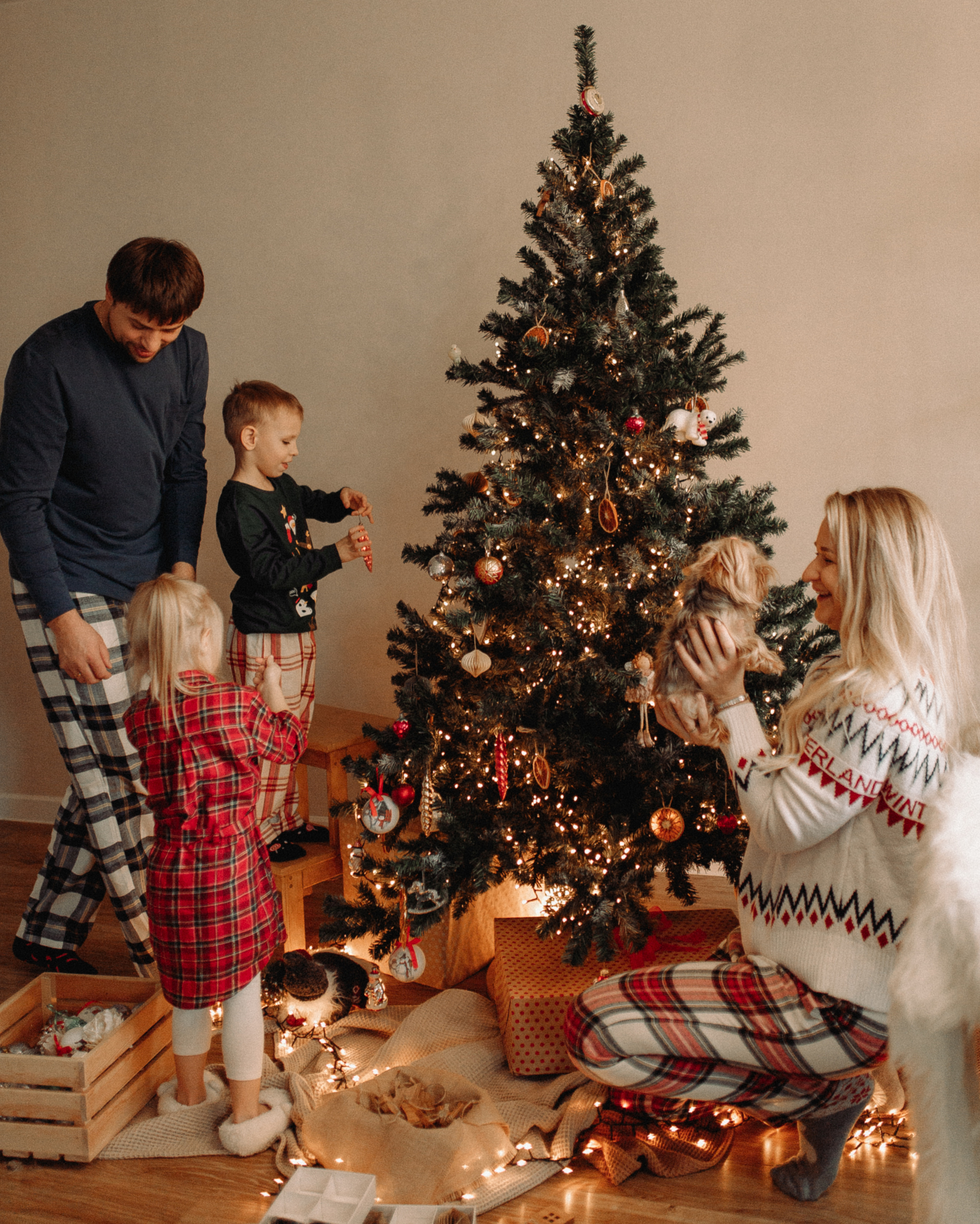 Домашняя семейная фотосессия. 