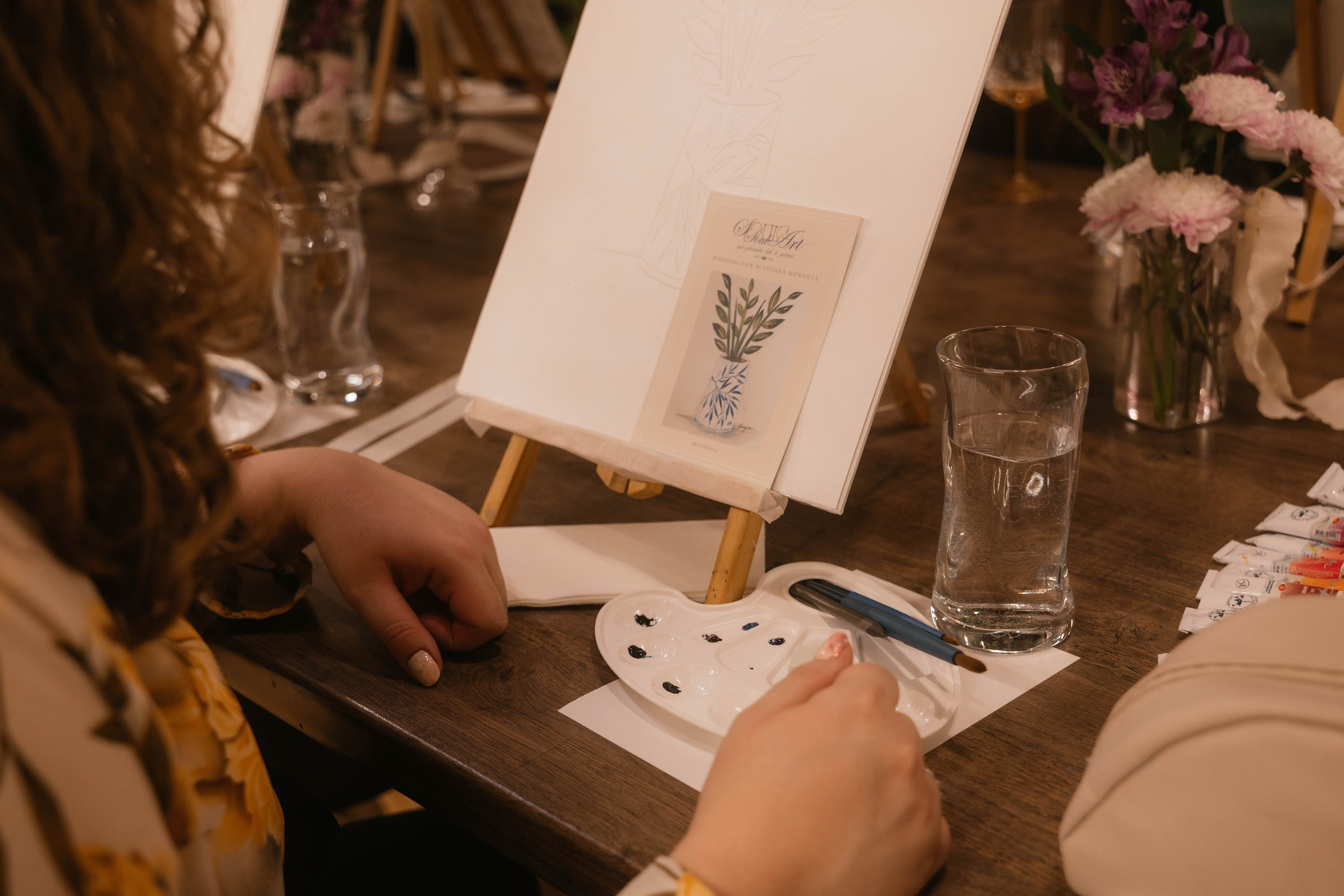 Мастер-класс по рисованию на день рождения. Свадебный, семейный фотограф в Рязани Лена Брант