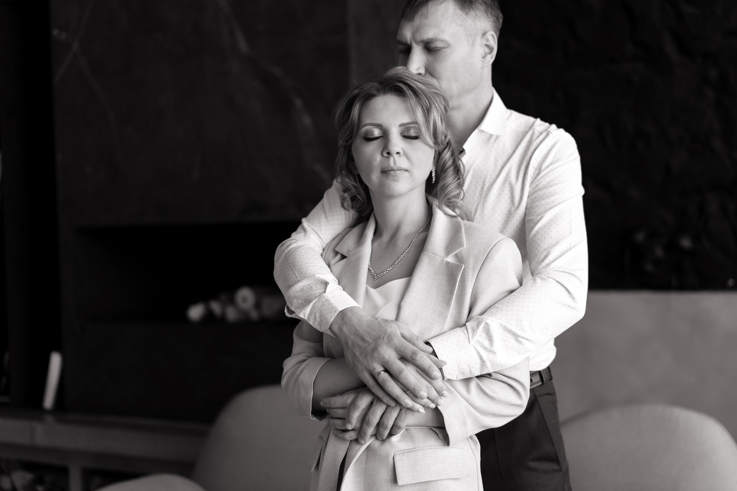 Стильная пара в фотостудии. Семейный и детский фотограф во Владивостоке Мария Гой