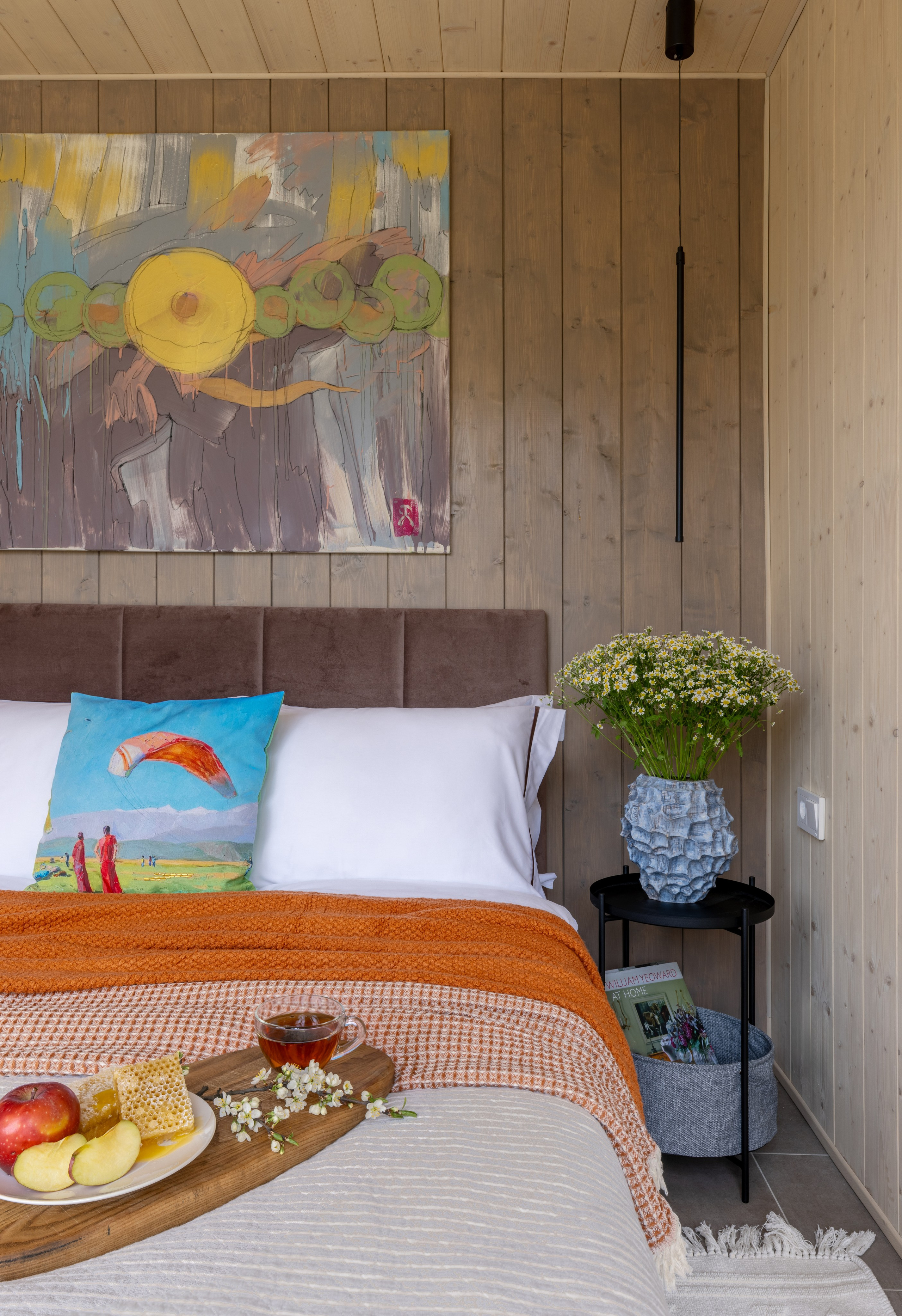 Оформление керамикой модульных домов AS-HOUSE. Авторская керамика в Москве, художник Екатерина Кудряшова