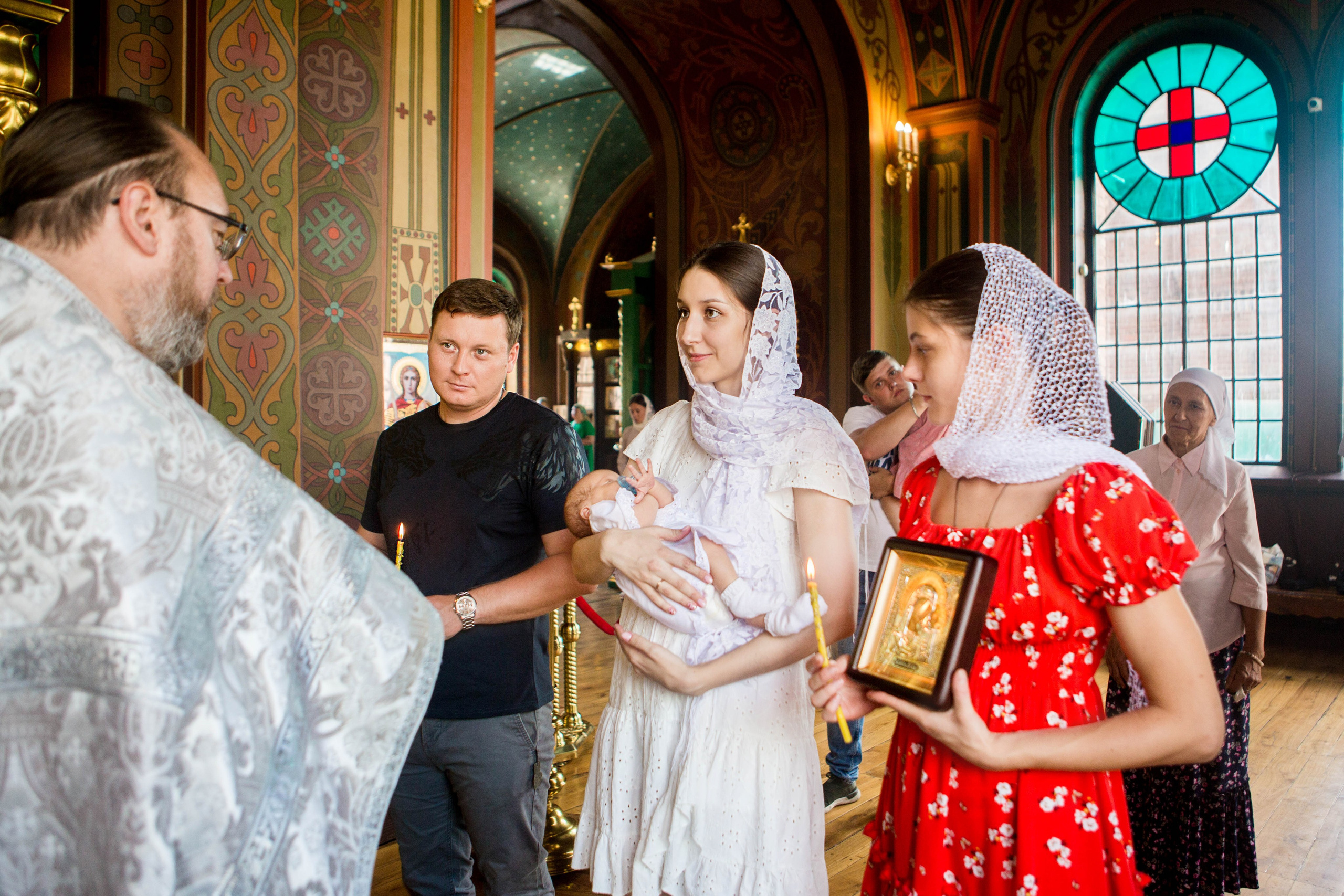 Крещение Надежды. Свято-Троицкий собор. Свадебный семейный и детский фотограф в Краснодаре Карина Федоровская