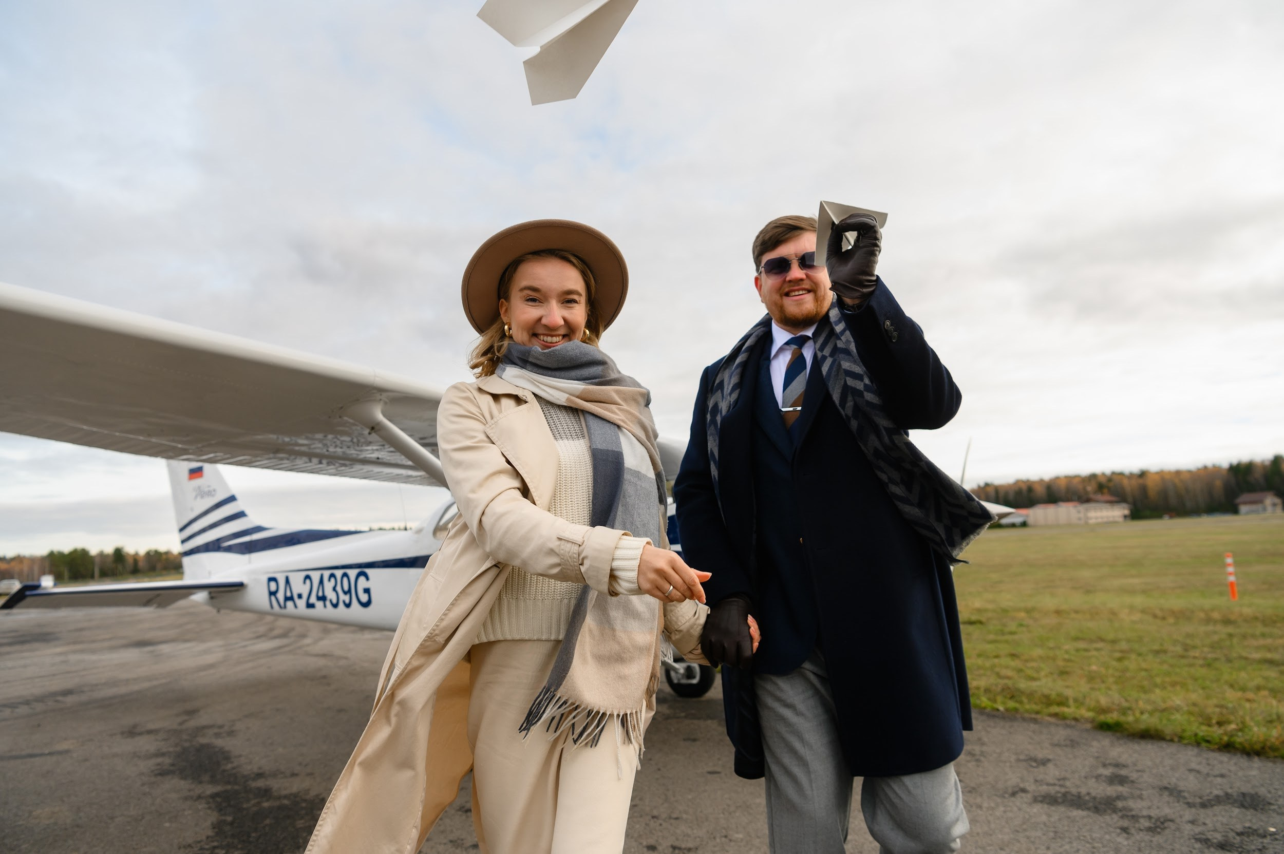 Love-story. Самолёт. Фотограф Марина Росси