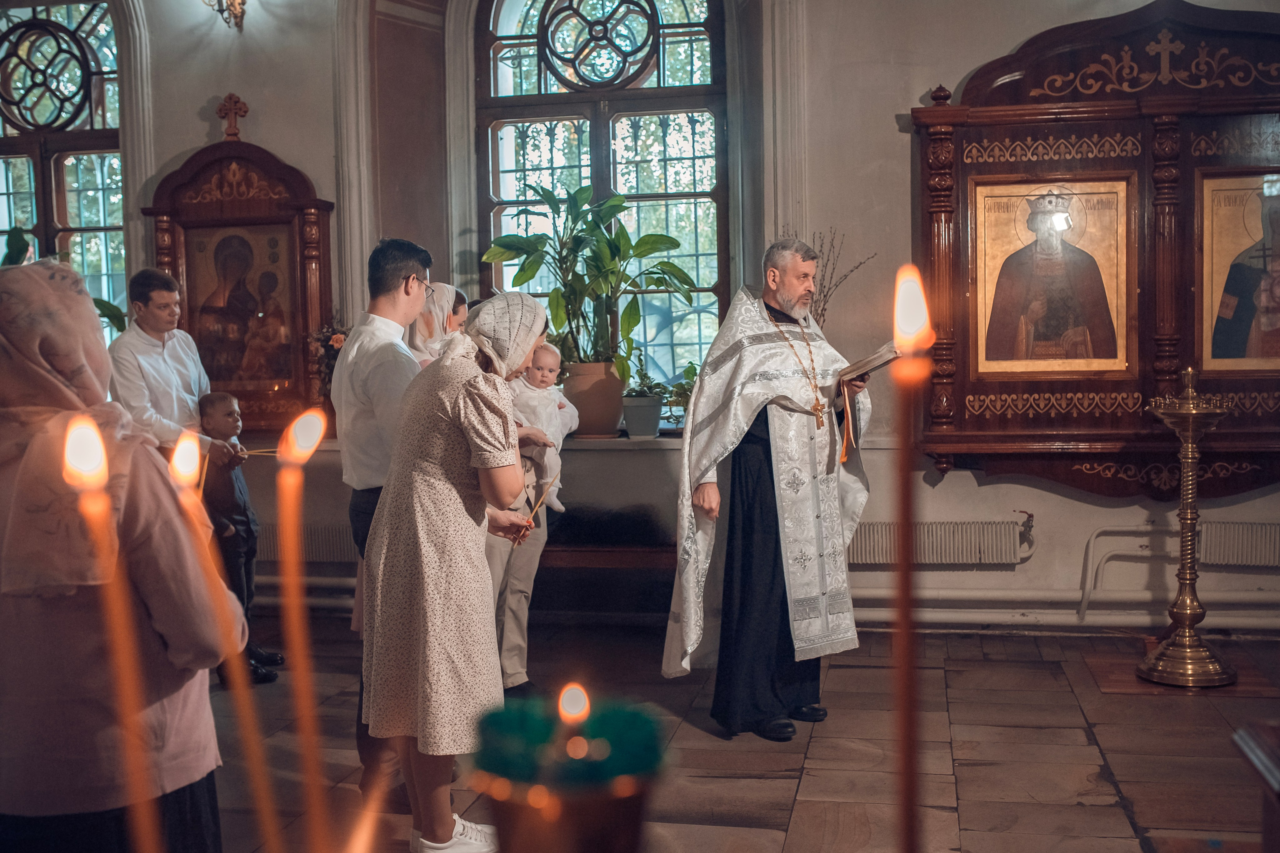 Фотограф на крещение  в Храме Троицы Живоначальной в Кожевниках