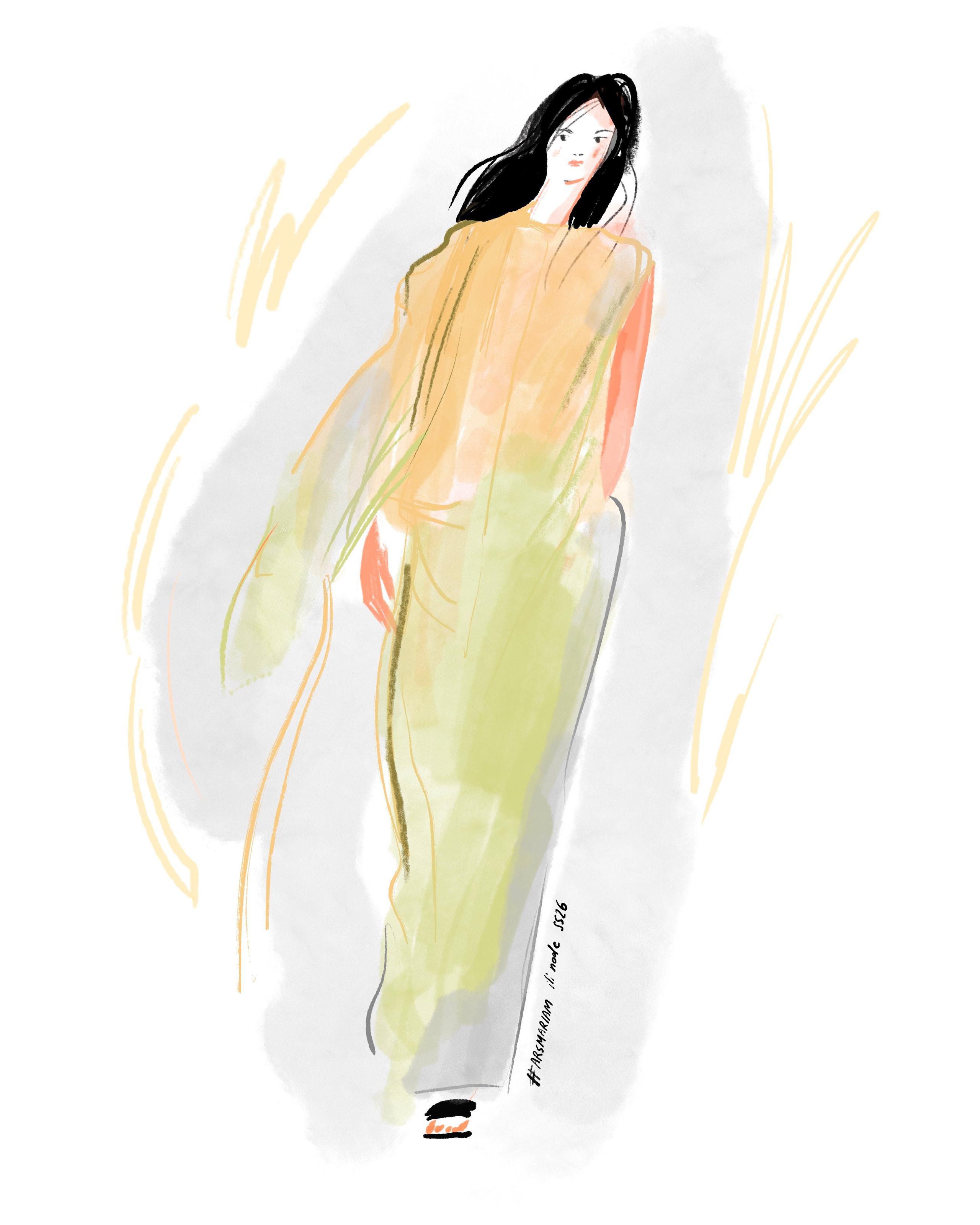 Ili node 2026SS. Фэшн иллюстратор из Москвы Власенко Мария