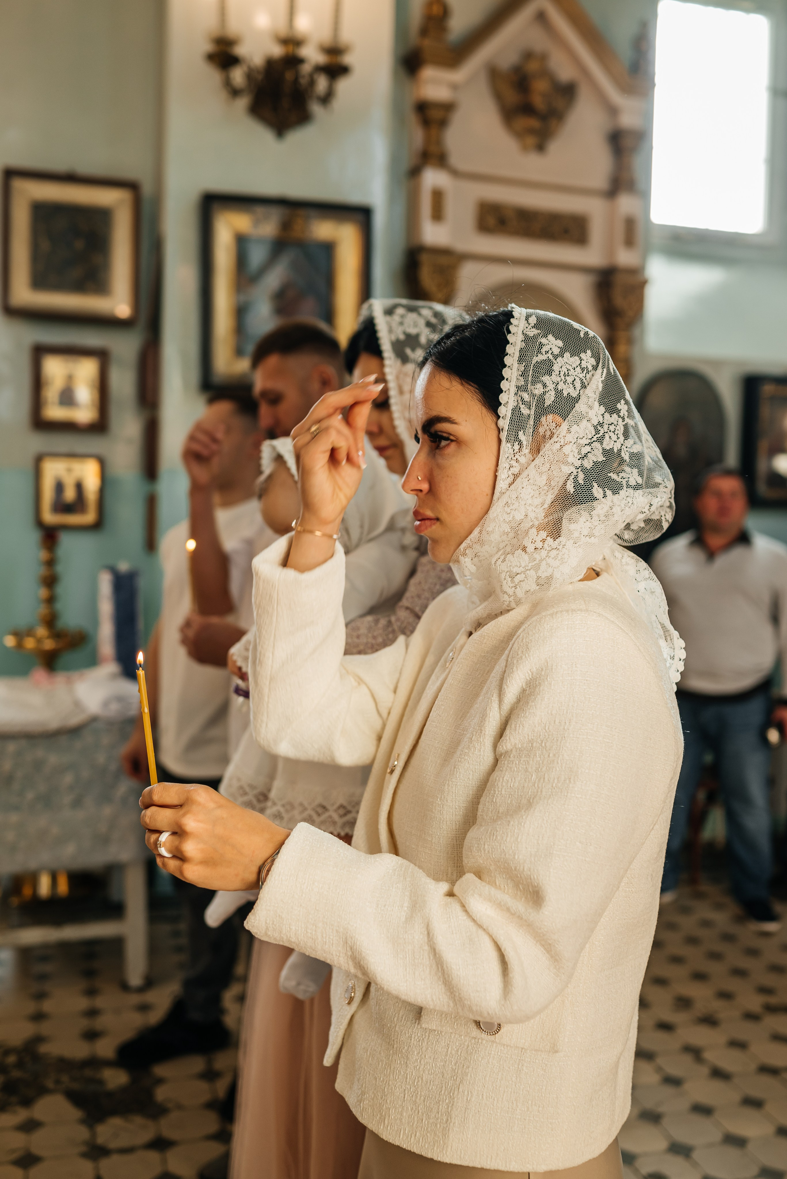 Крещение в Храме Успения Пресвятой Богородицы Гундоровский. Фотограф в Каменске-Шахтинском и парке Лога Ольга Сагал