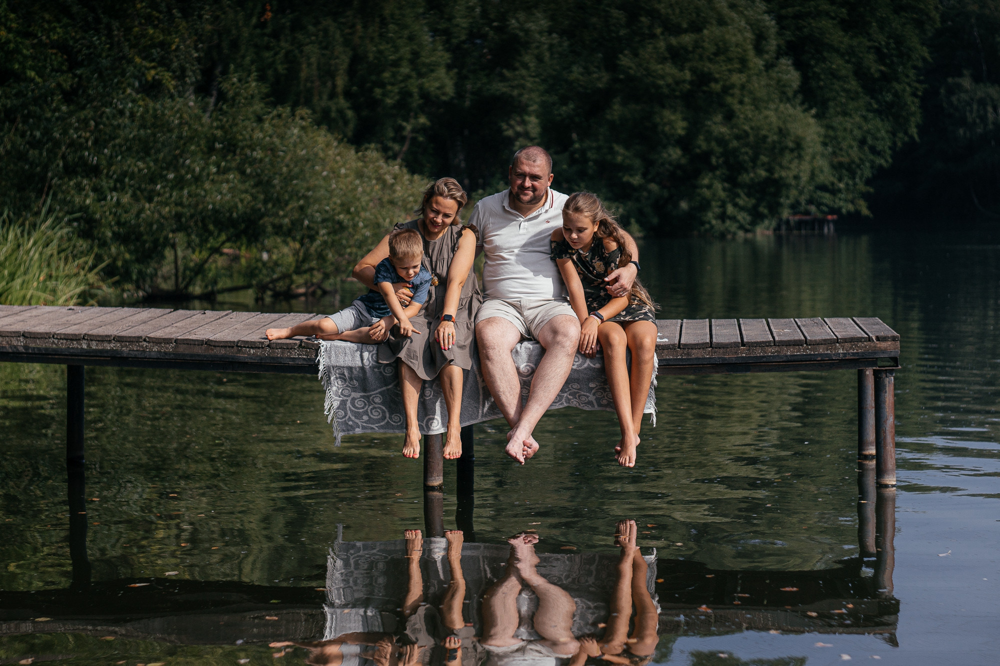 Летняя семейная фотосессия в парке. Фотограф Скворцов Дмитрий, Балашиха. Портреты, семейные съёмки