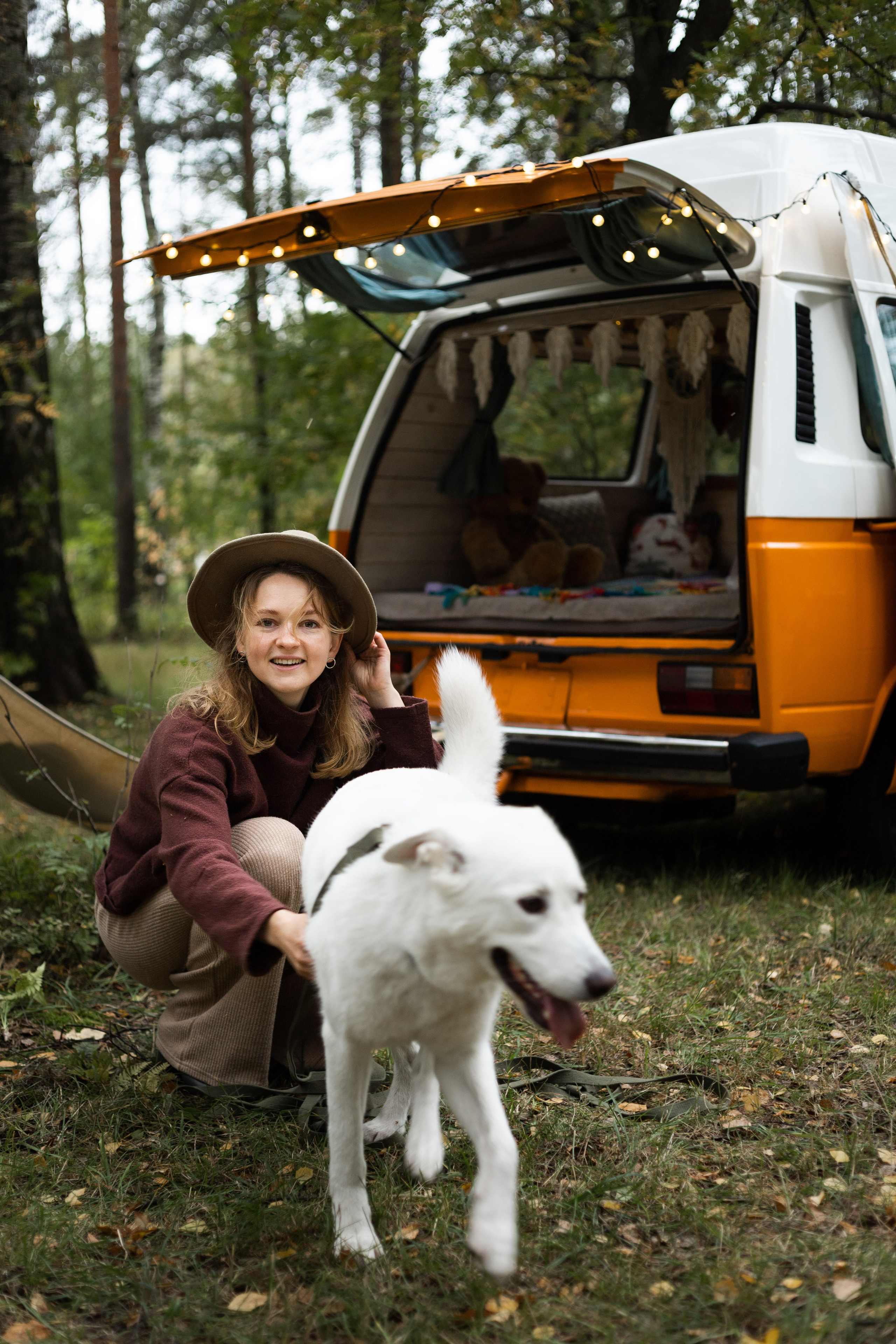 Таня и Зефирка. Фотосессия в парке с собакой. Семейный и детский фотограф в Санкт-Петербурге Павлова Елена