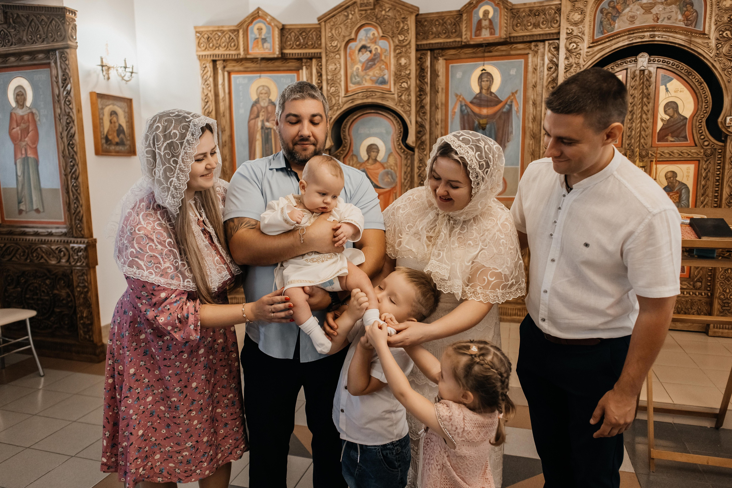 Крещение Ромы. Свадебный и семейный фотограф Яна Стражева. Волгоград, Москва