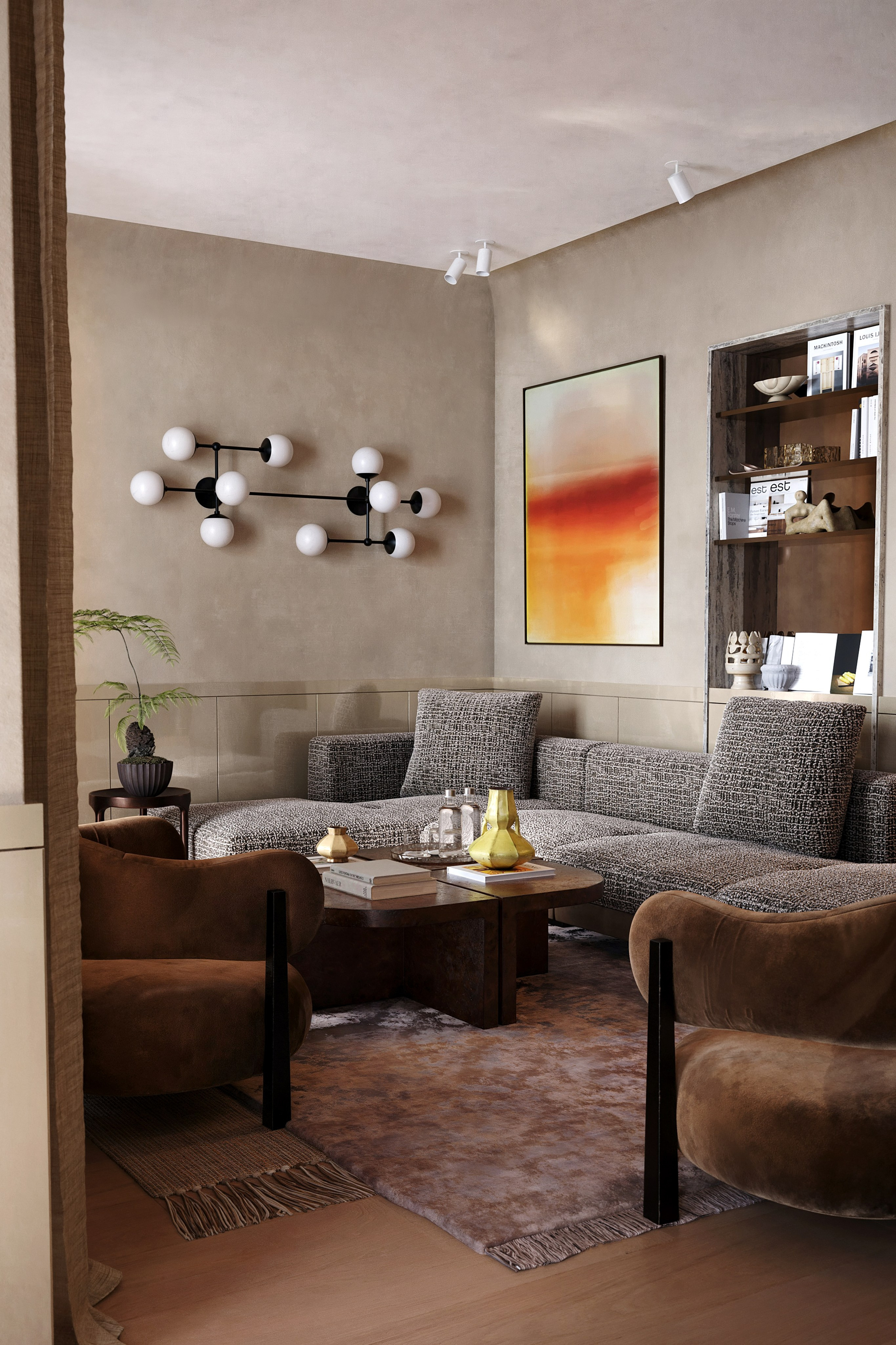 Alliot+Maudet buro livingroom. Визуализации Дизайн проектов
