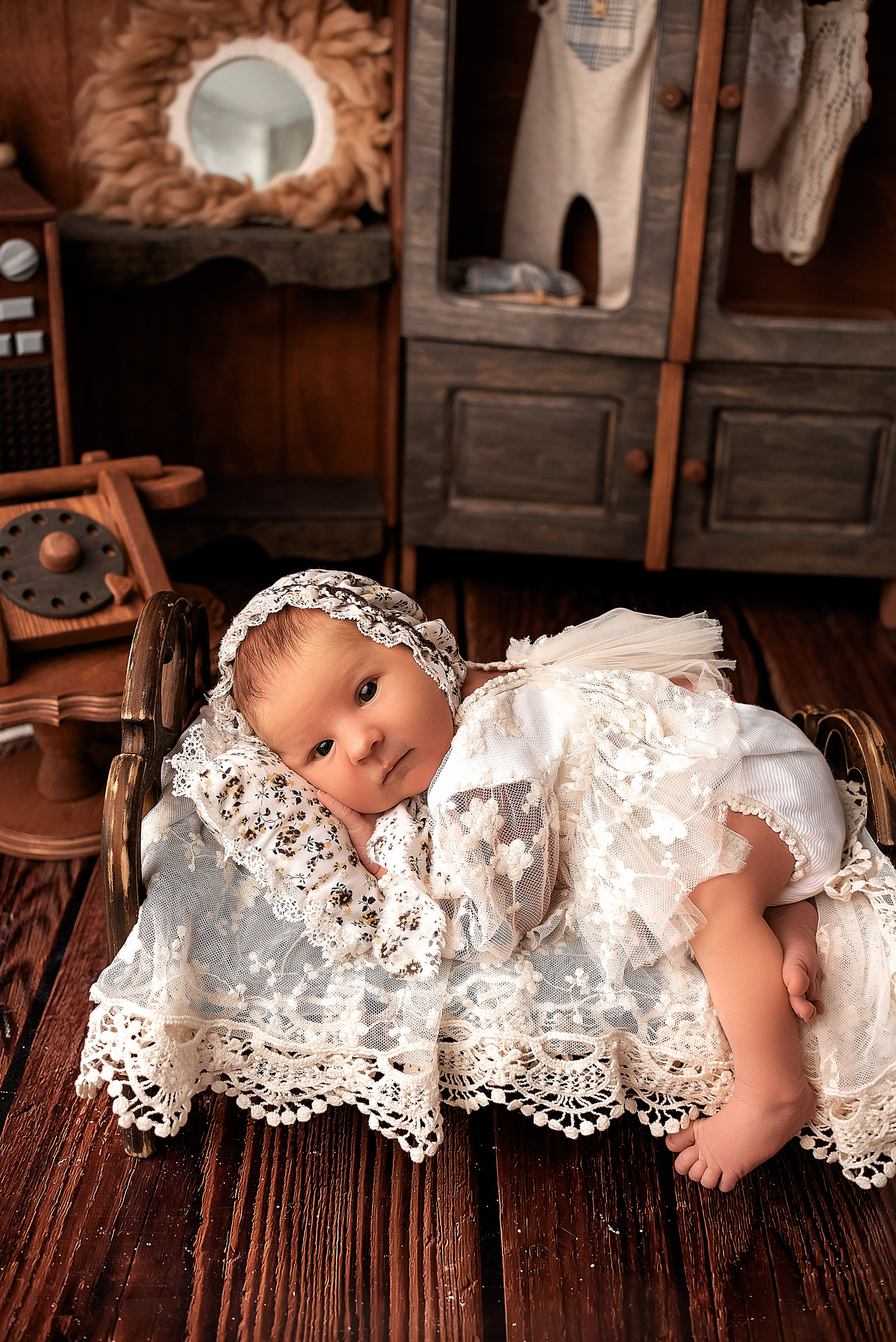 Новорождённые девочки. Детский фотограф новорождённых в Минске Боровик Екатерина