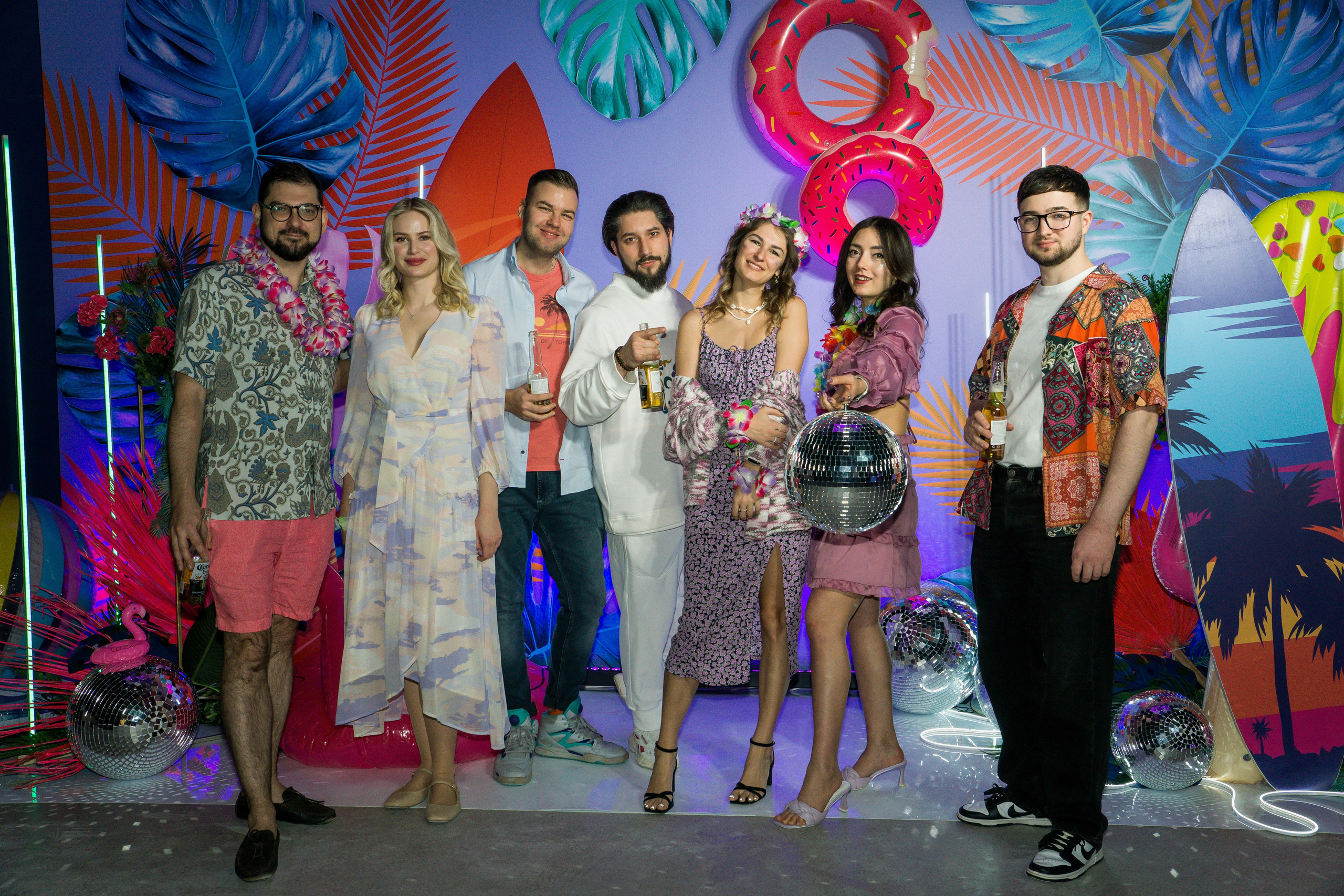 МТС корпоратив Гавайская вечеринка. Фотограф