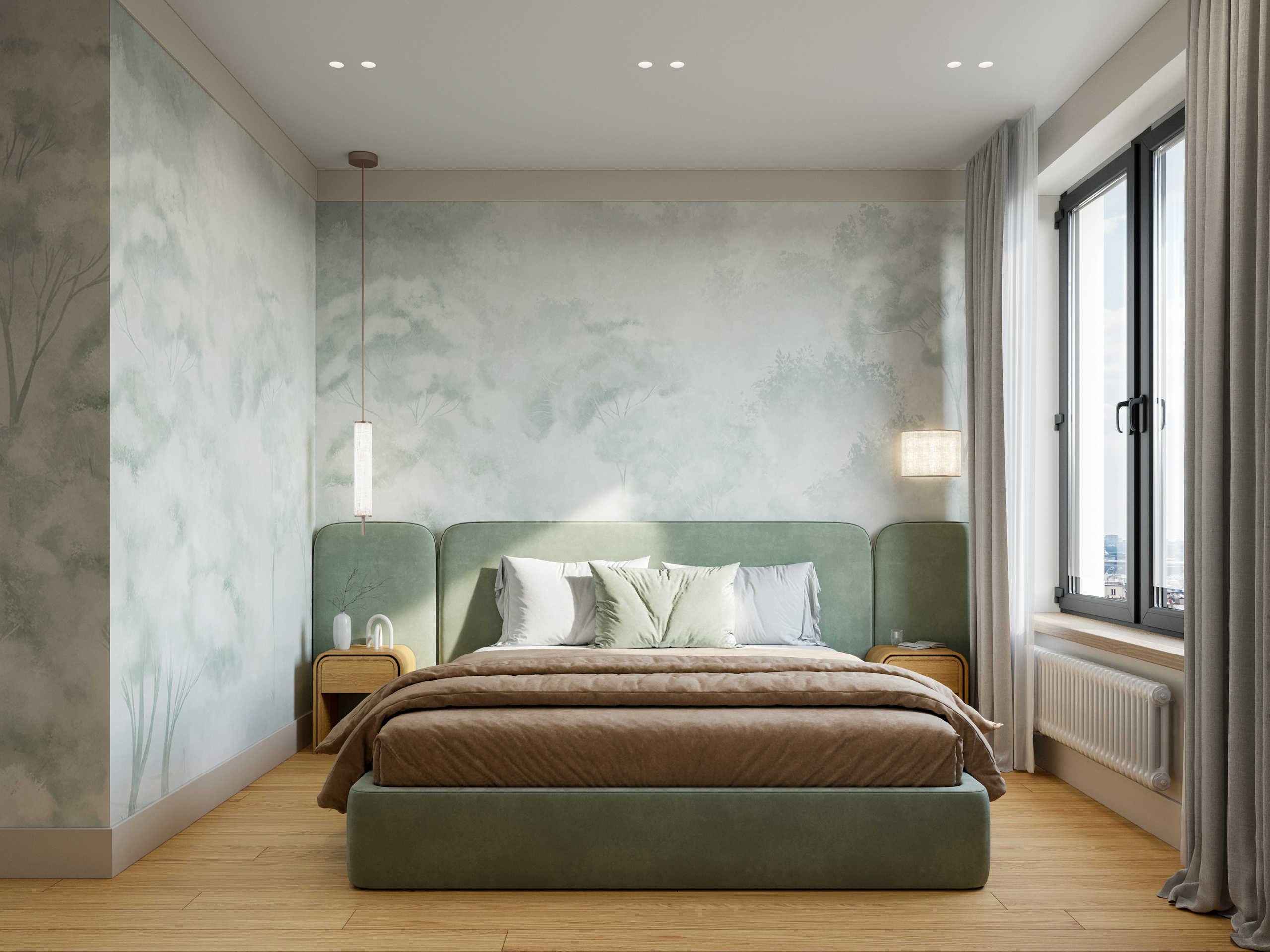 3D Визуализация Маленькой Квартиры с Кабинетом | Минимализм и Яркие Акценты. Визуализатор интерьера в Москве | Брагин Кирилл