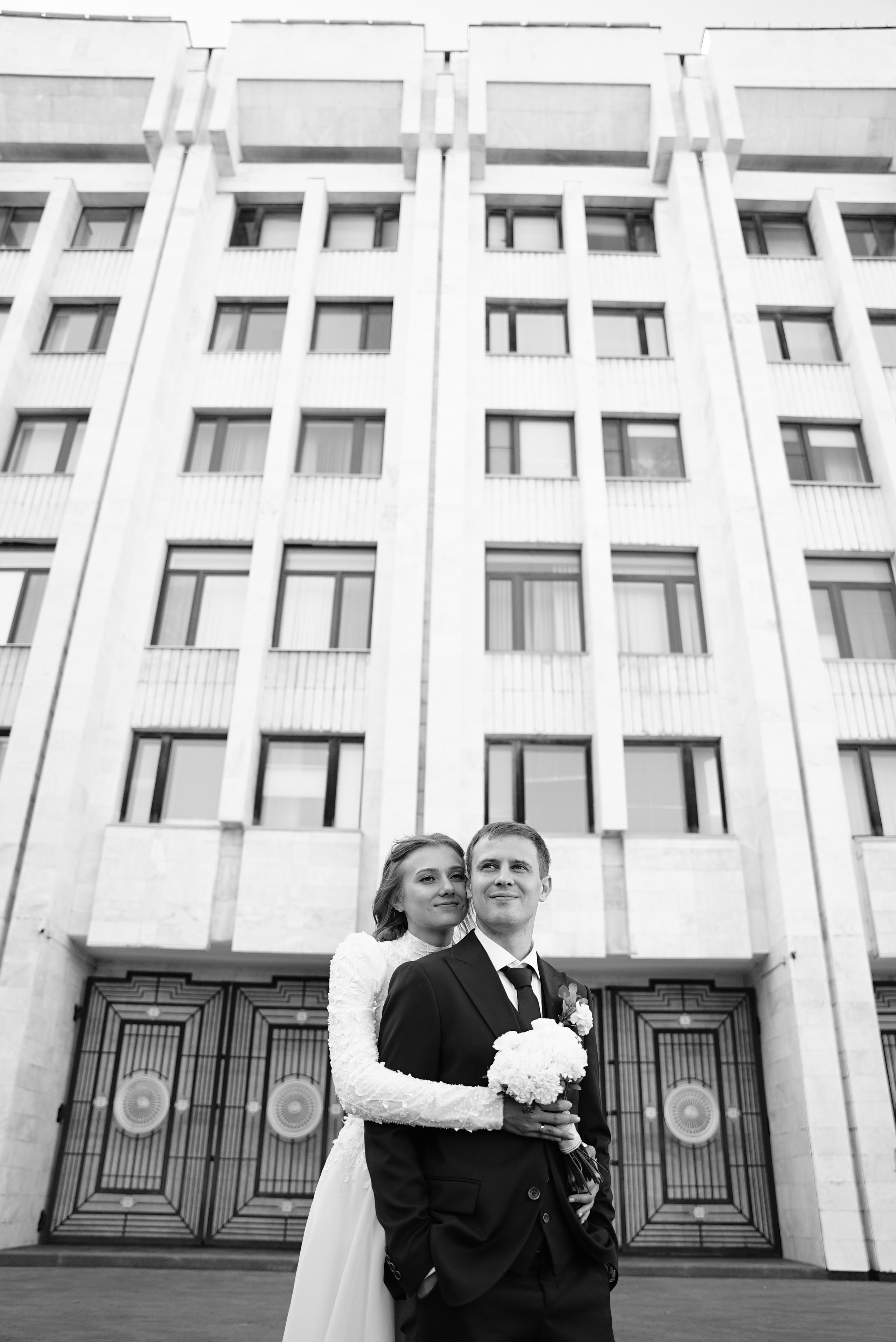 Андрей и Алина чб. Свадебный фотограф в Самаре Анна Ковалева