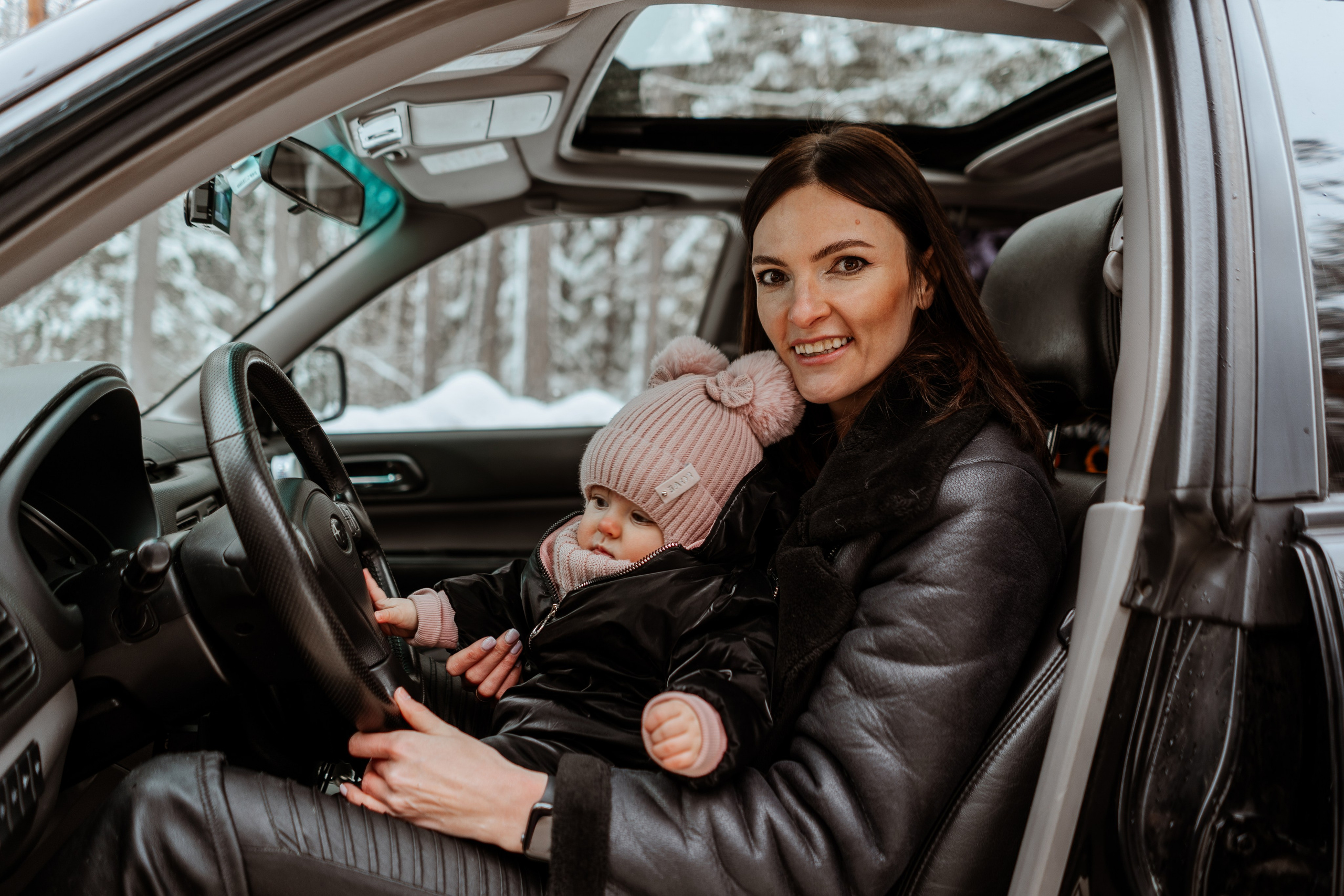 Семейная фотосессия Екатерины и малышки Даши в Калуге