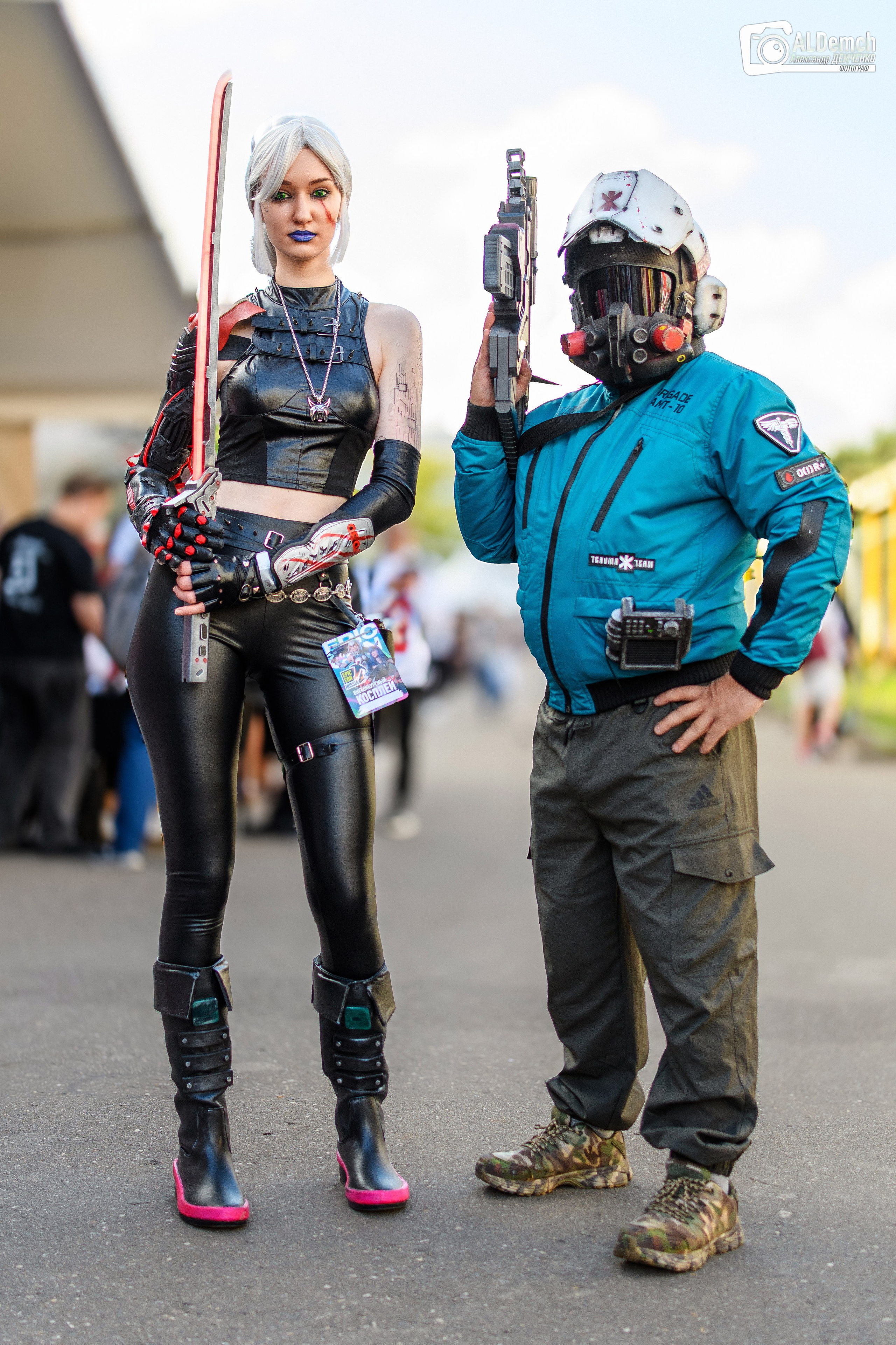 Cyberpunk 2077 Trauma Team косплей фотосессия в Москве