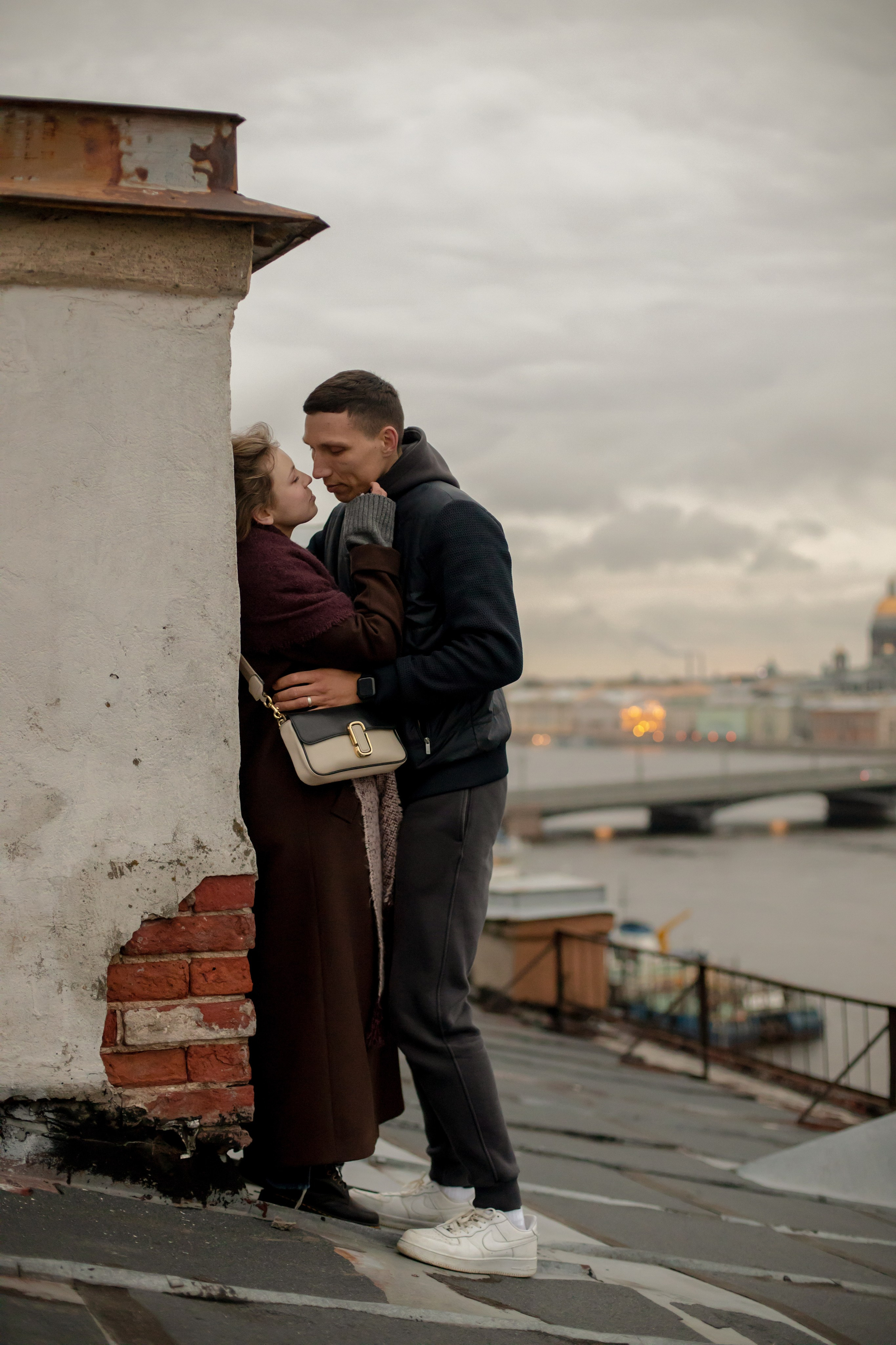 Лав стори на крыше. Свадебный и семейный фотограф в Москве Диана Левченко