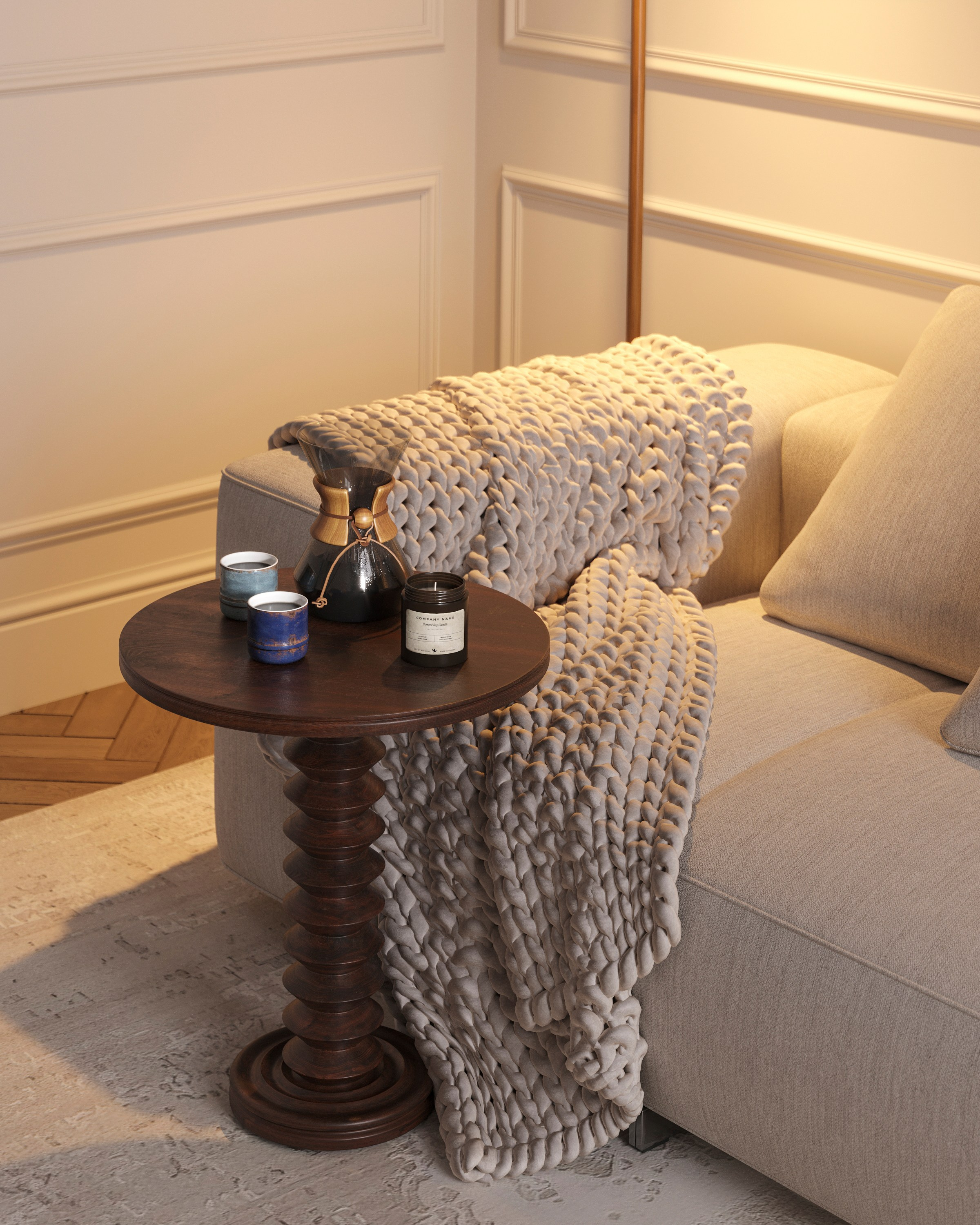 CHRISTMAS CHARM | DESIGNER ANNE KIREEVA. Interior Visualization by Valerie Stetyukevich