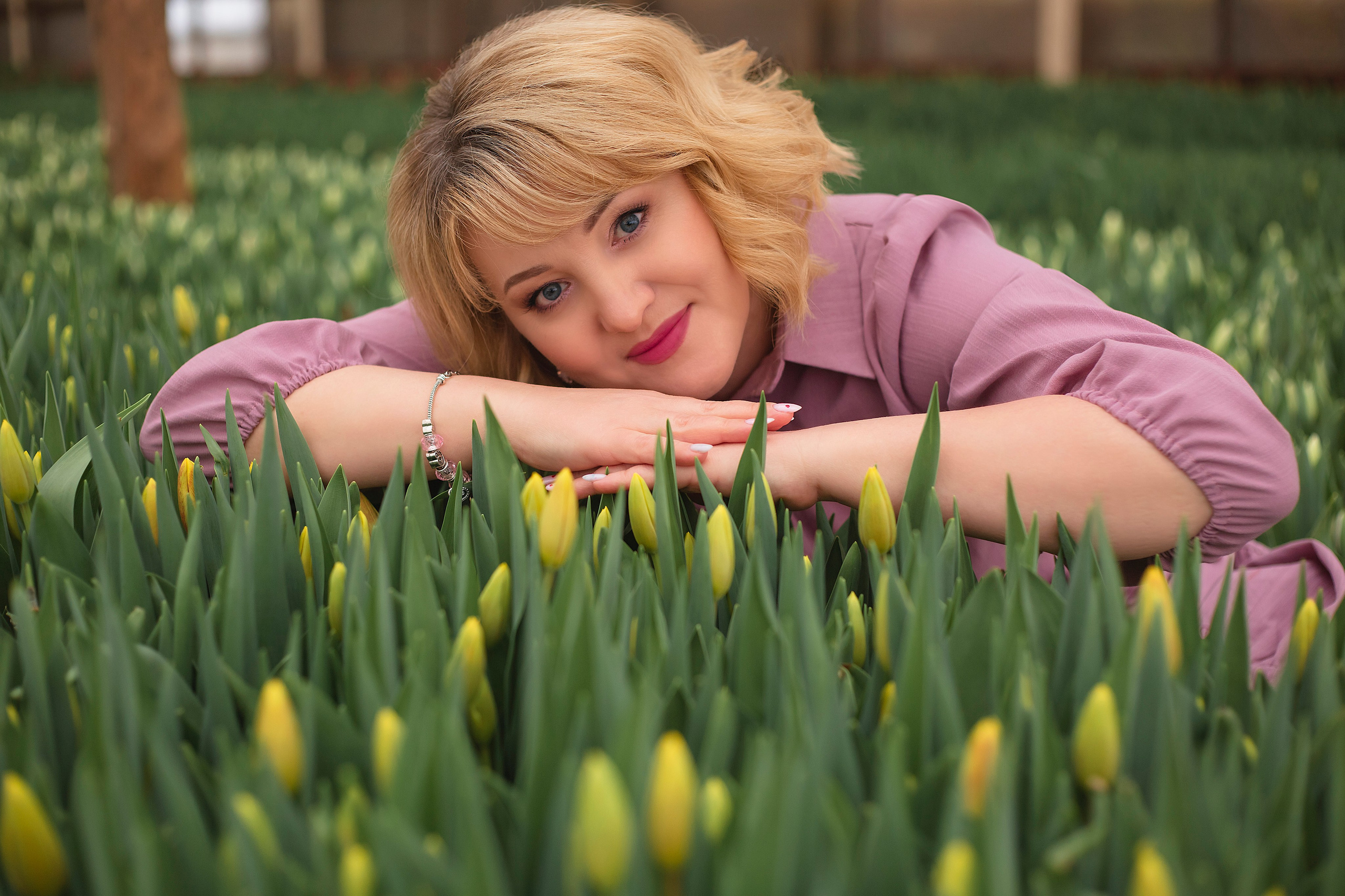 Фотодень в теплице с тюльпанами. Фотограф Ольга Бобб Нижний Новгород