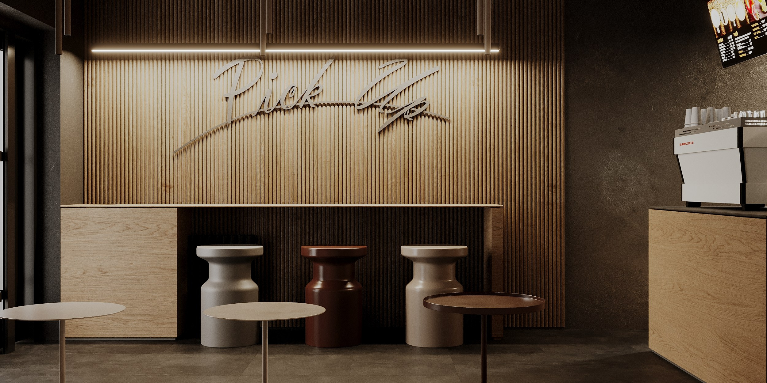 Кофейня в Красногорске. Студия дизайна интерьера в Москве Калараш Александр