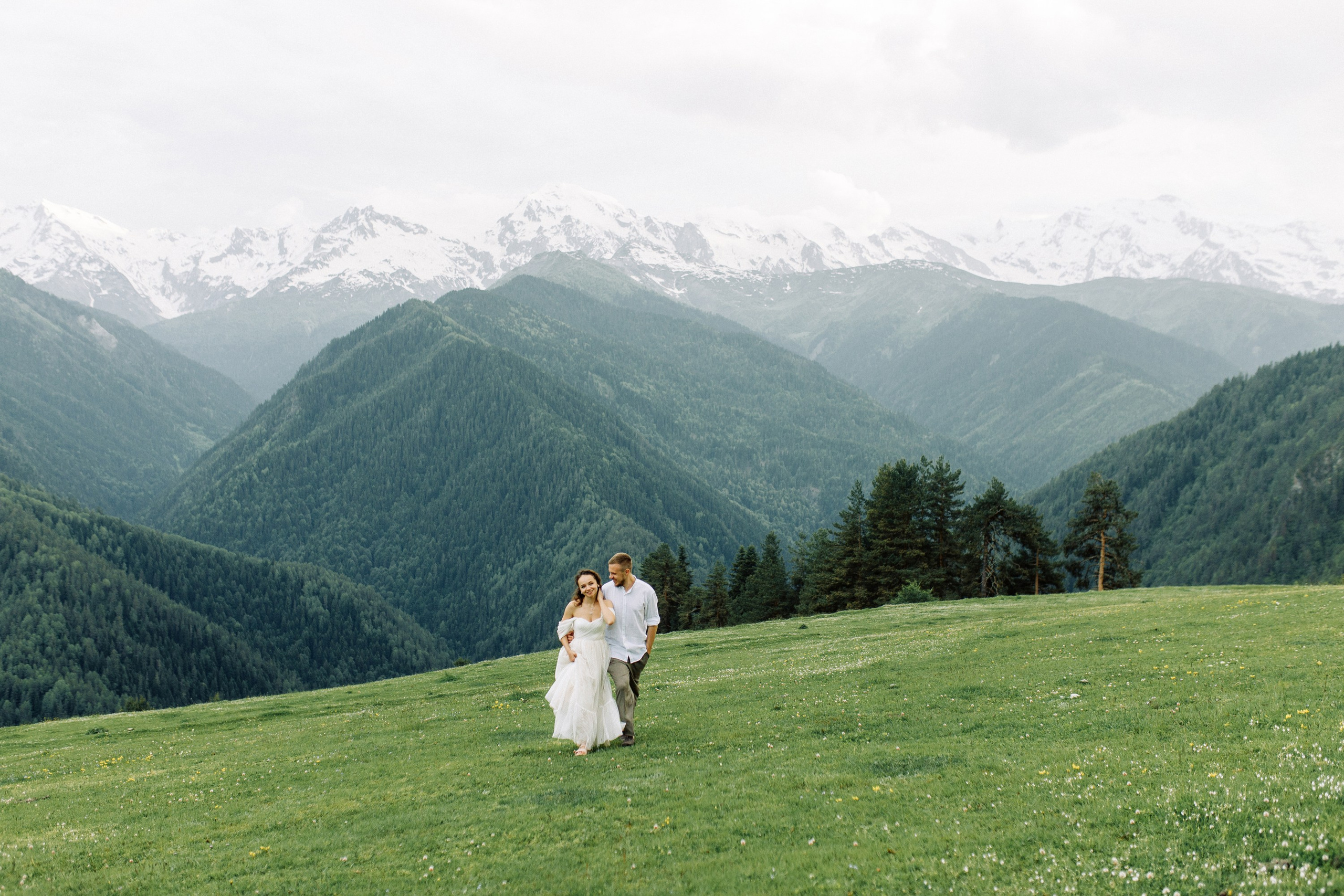 Свадьба в горах Сванетии в Грузии