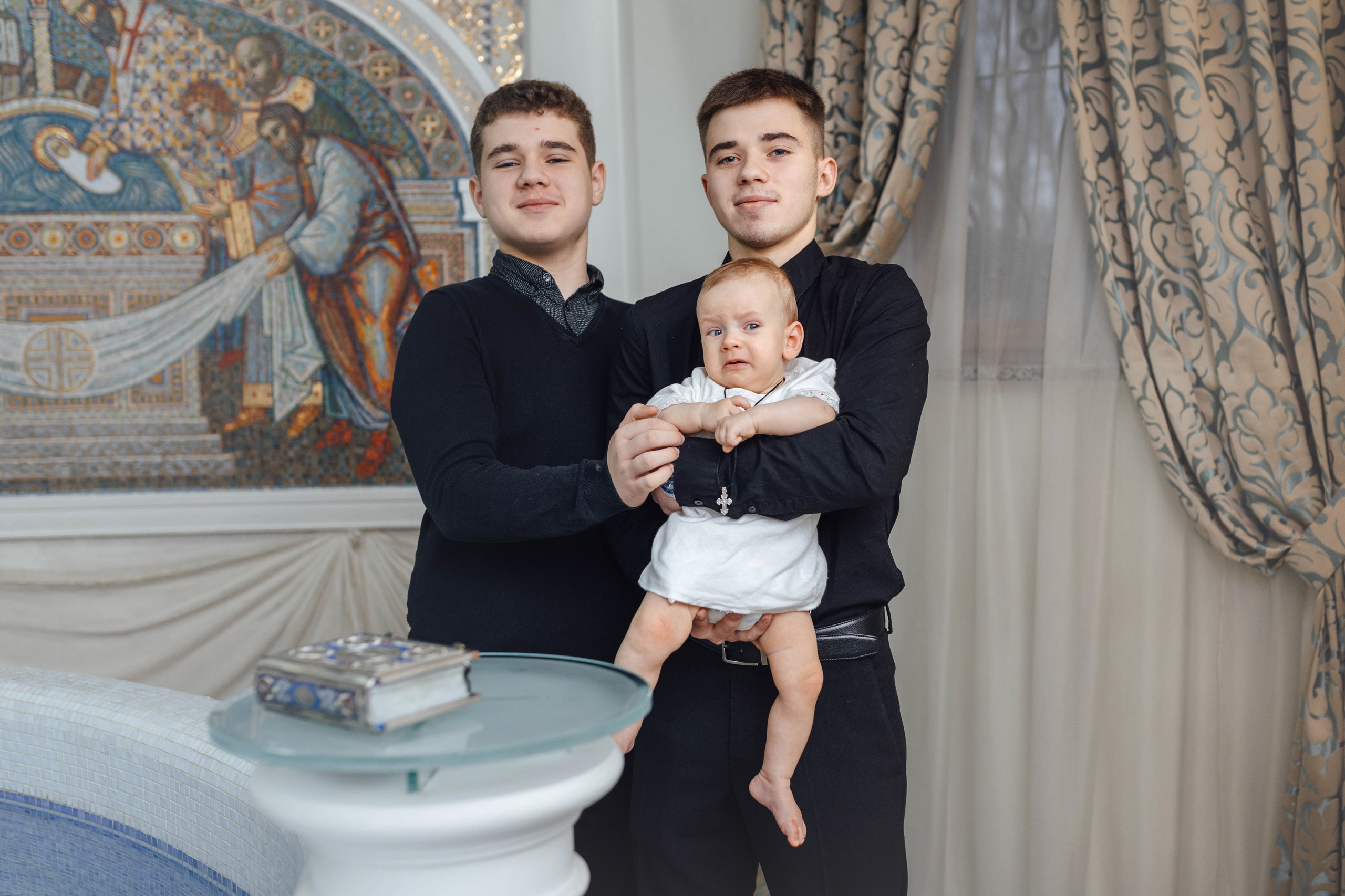 Крещение Демида, храм Святой Троицы, декабрь 2025