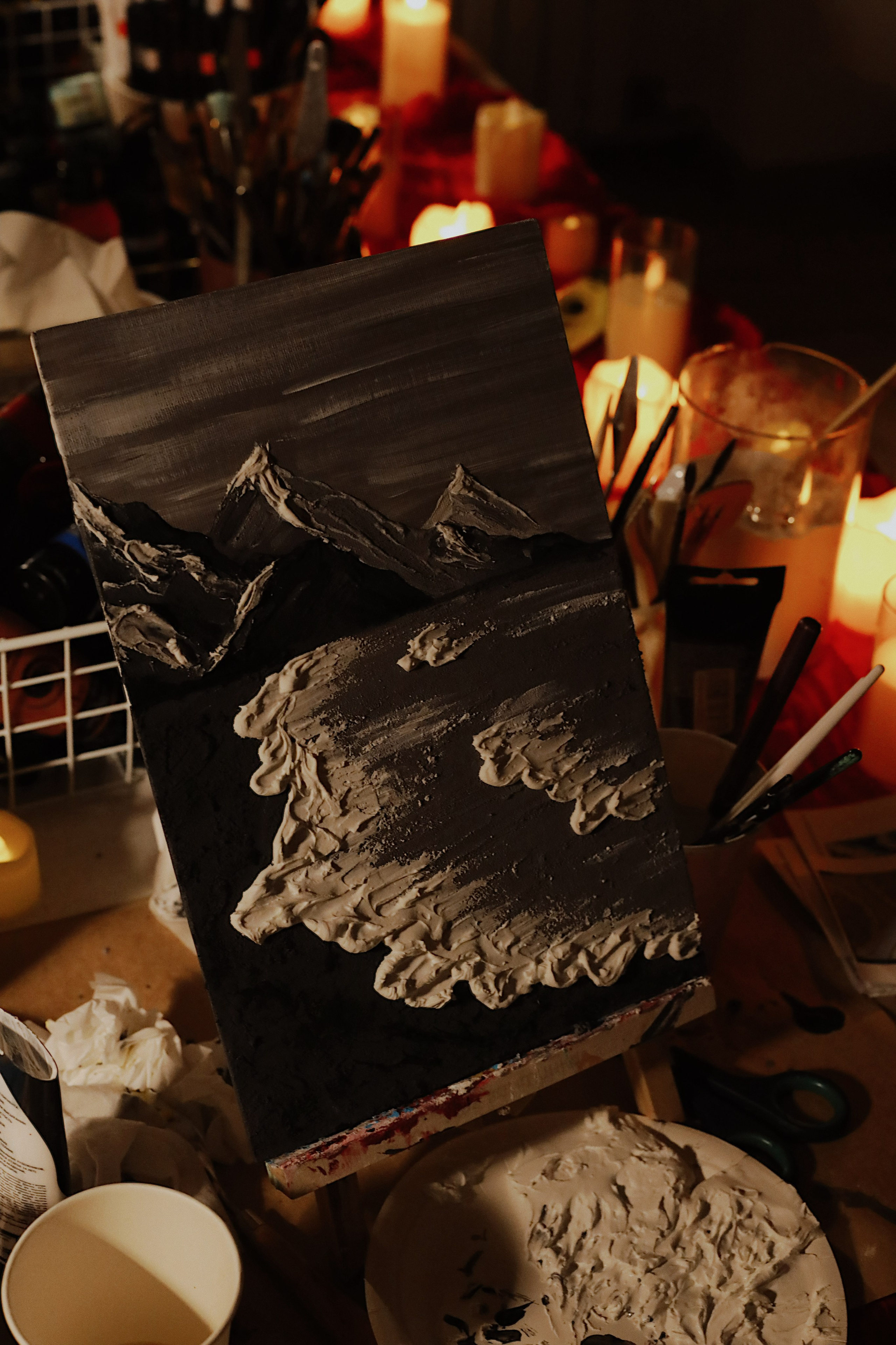 Картины текстурной пастой 7.02. Студия Творческих Историй в Кемерово | Мастер-классы и мероприятия