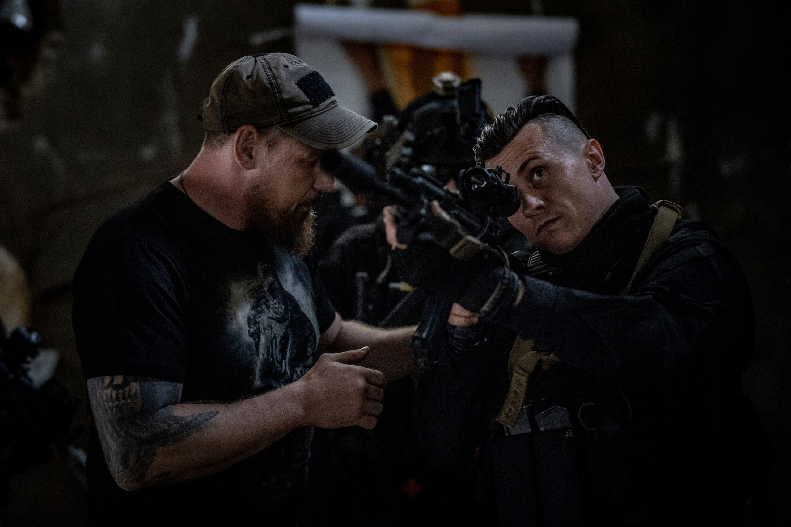 Съемка бэкстейджа при работе над клипом: RADIO TAPOK — Фрау Чёрная Смерть. Репортажный фотограф, Москва, Закат