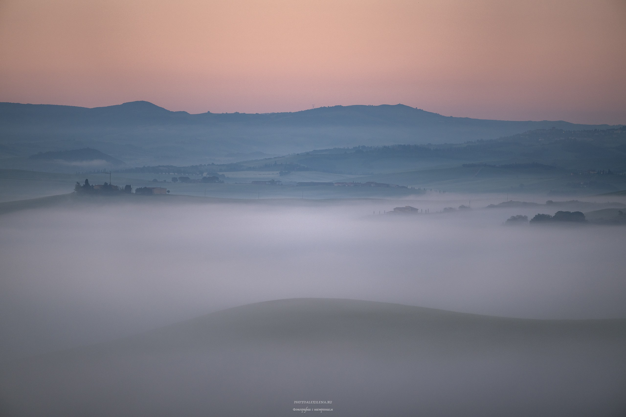 Волшебное утро в Тоскане. Авторские стильные фотокартины