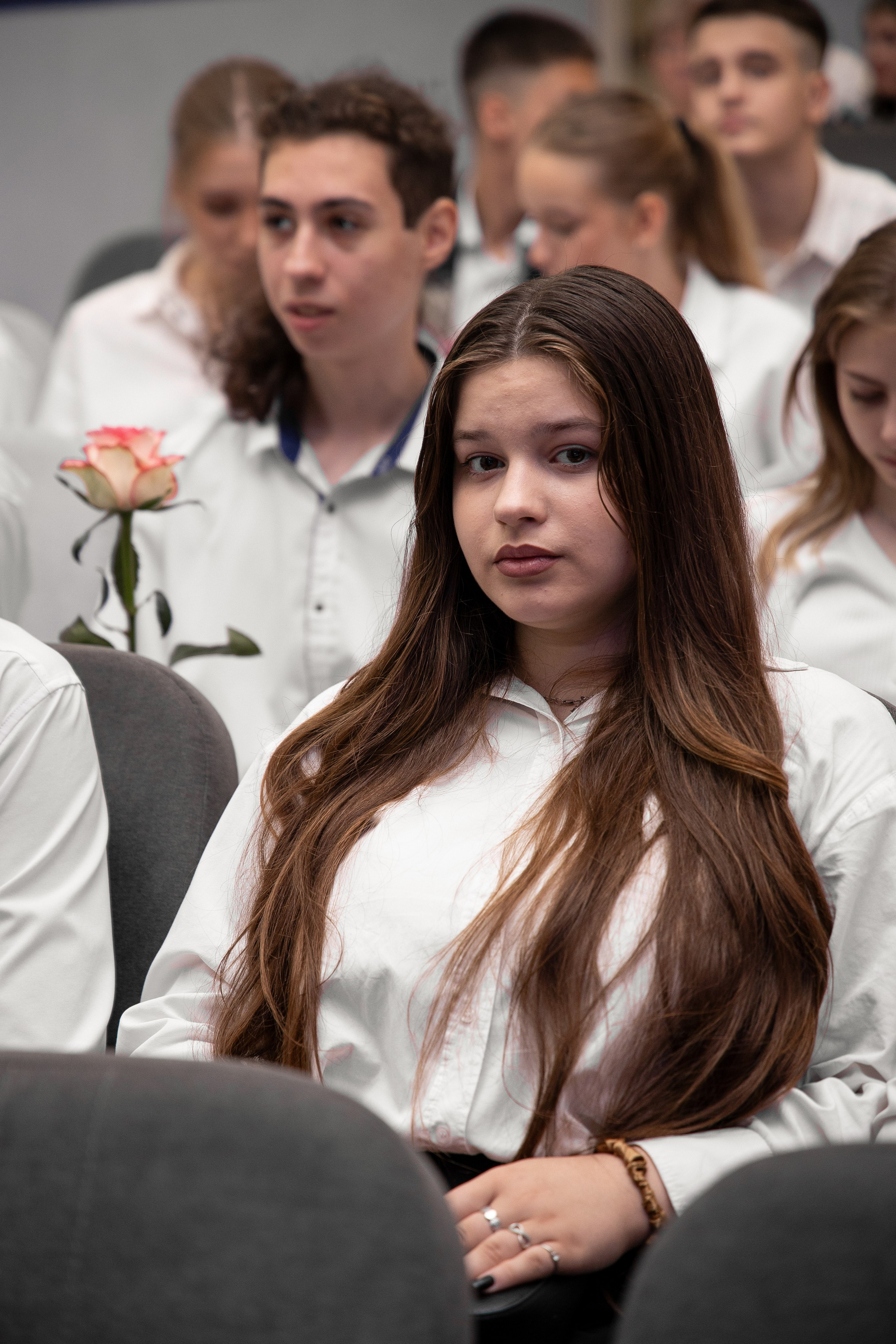 Выпускной в школе. Анна Рышкевич
