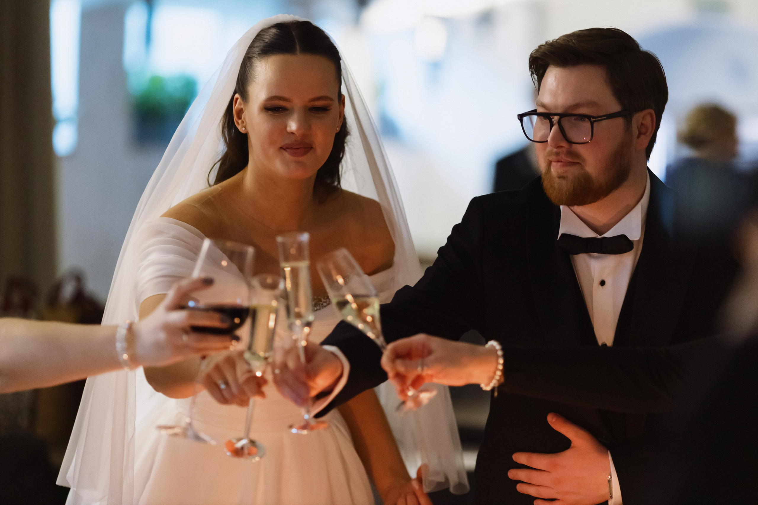 Свадебная фотосессия в Минске в итальянском ресторане La Scala