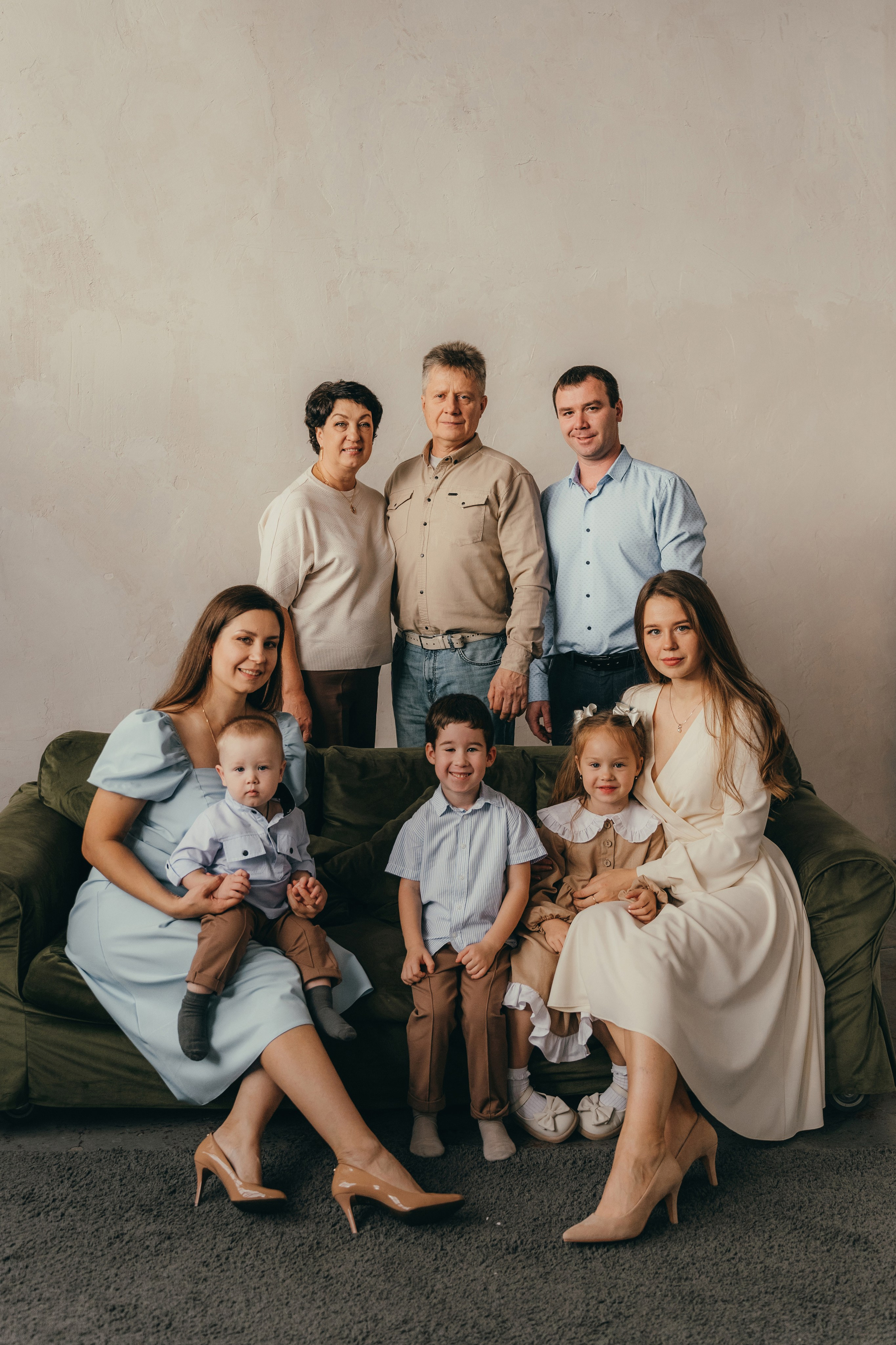 Большая семья. Семейный фотограф • Домашние съемки в Нижнем Новгороде