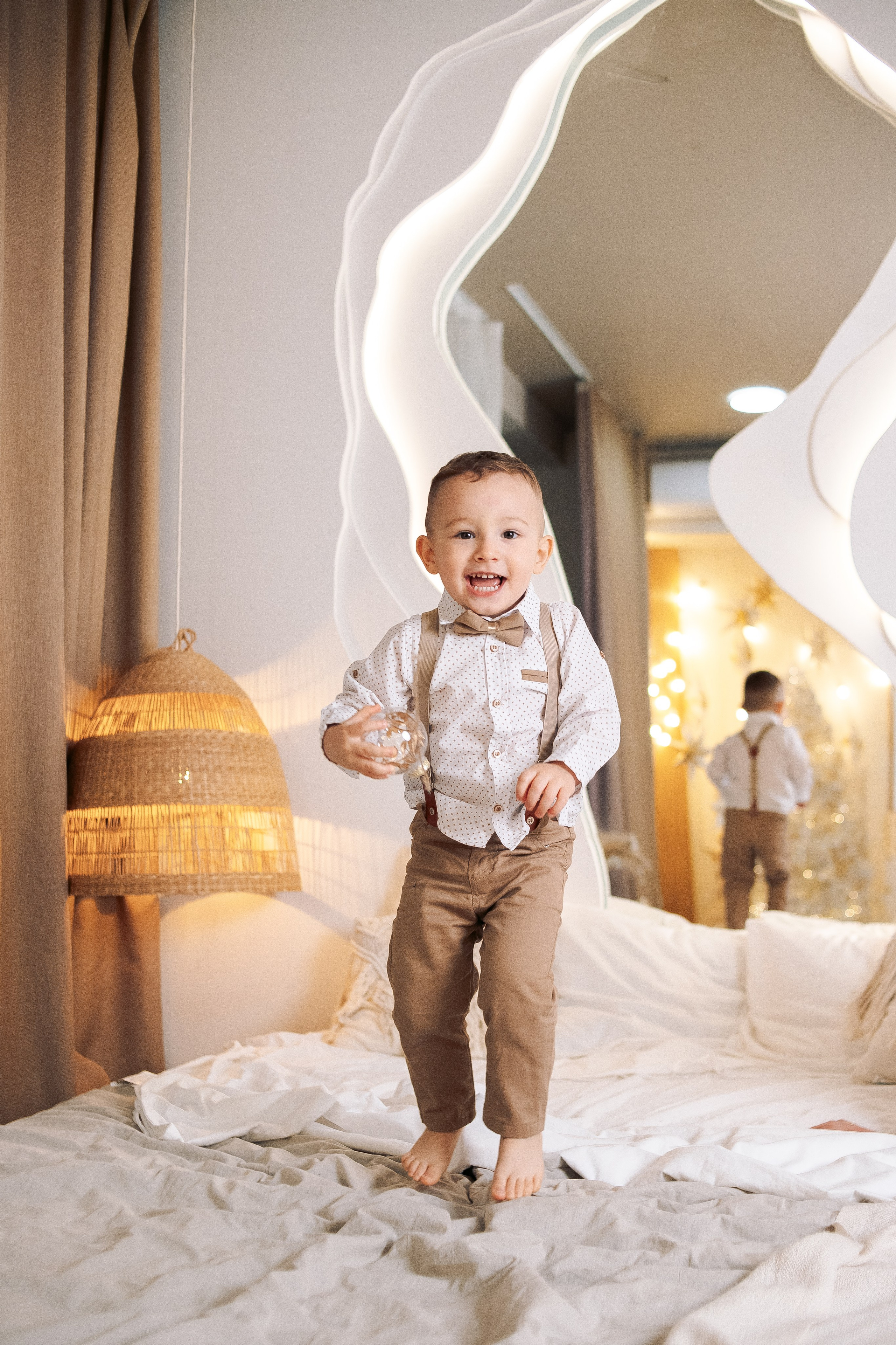 Семейная новогодняя фотосессия 2024-2025 в фотостудии. Фотограф в Санкт-Петербурге, Анна Скворцова