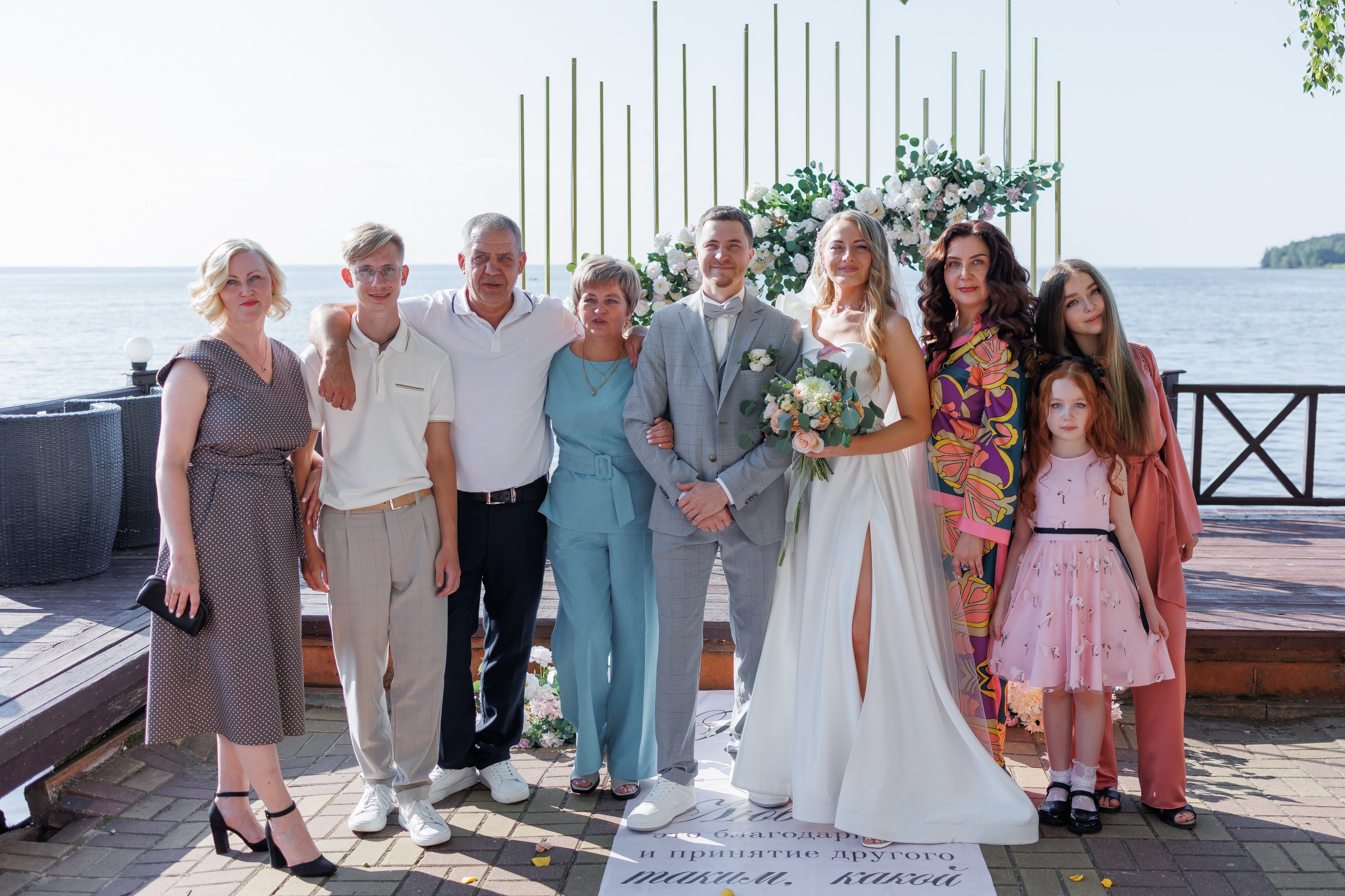 Семейные фотографии на свадьбе