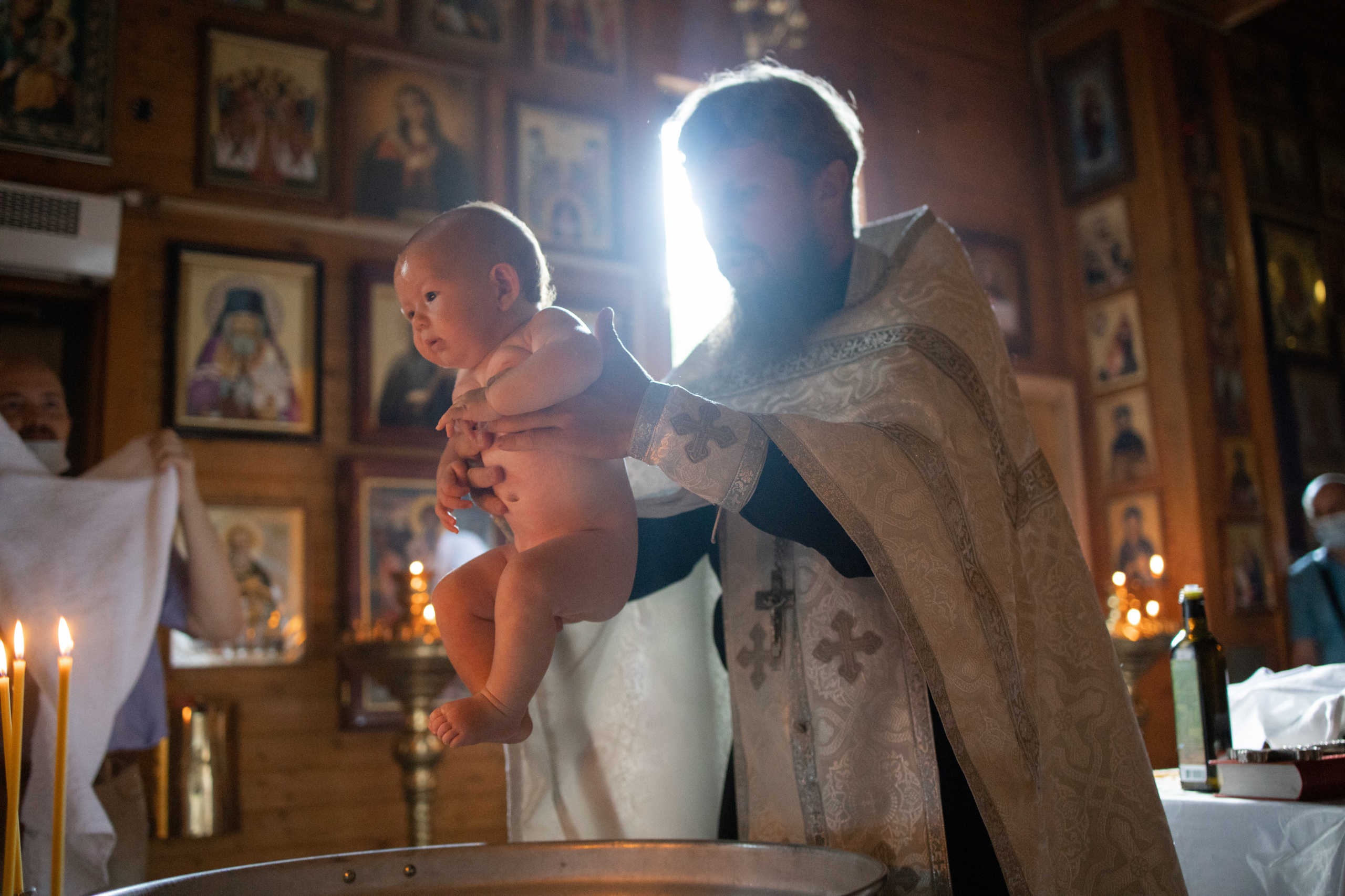 Таинство крещения. Портретный и семейный фотограф в Москве Стаховская Елена