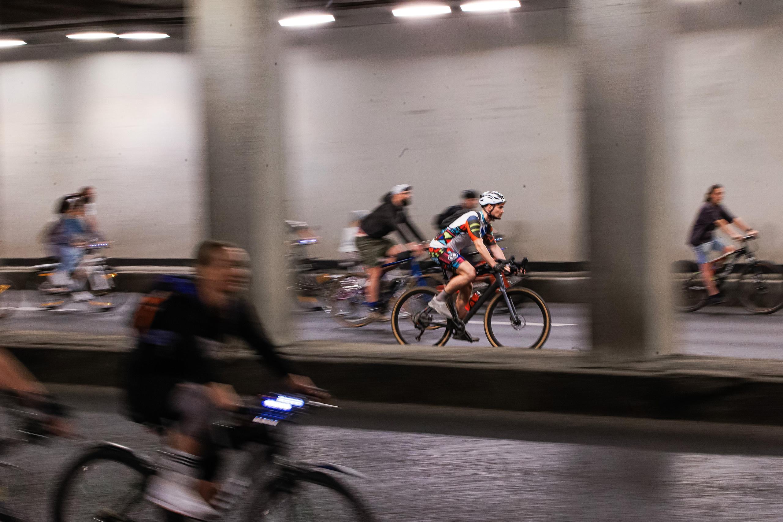 Московский ночной велофестиваль. Фотограф Сергей Склемин