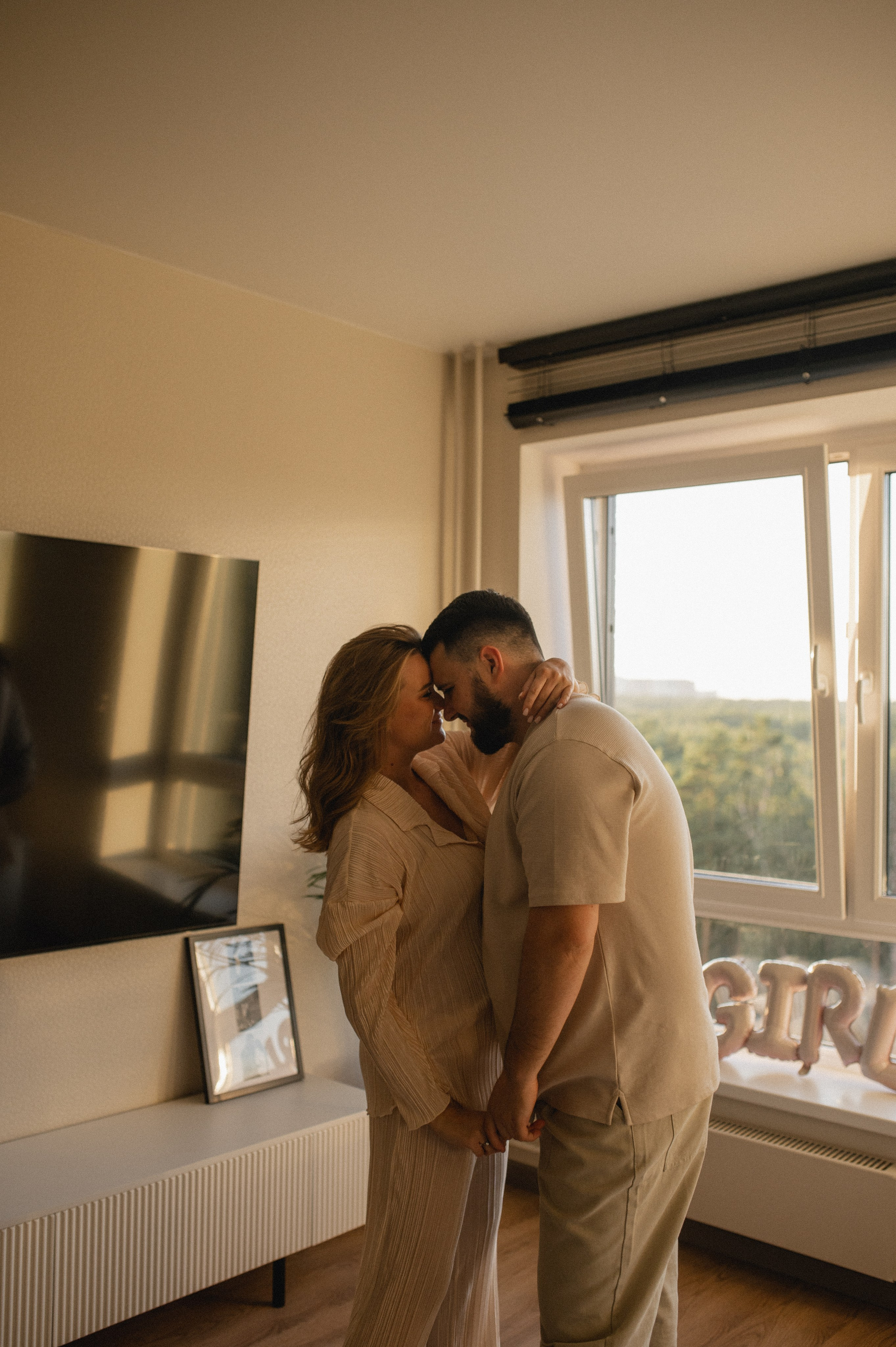 Домашняя фотосессия беременности. Семейная фотосессия Бутово Москва фотограф Алина Морщагина