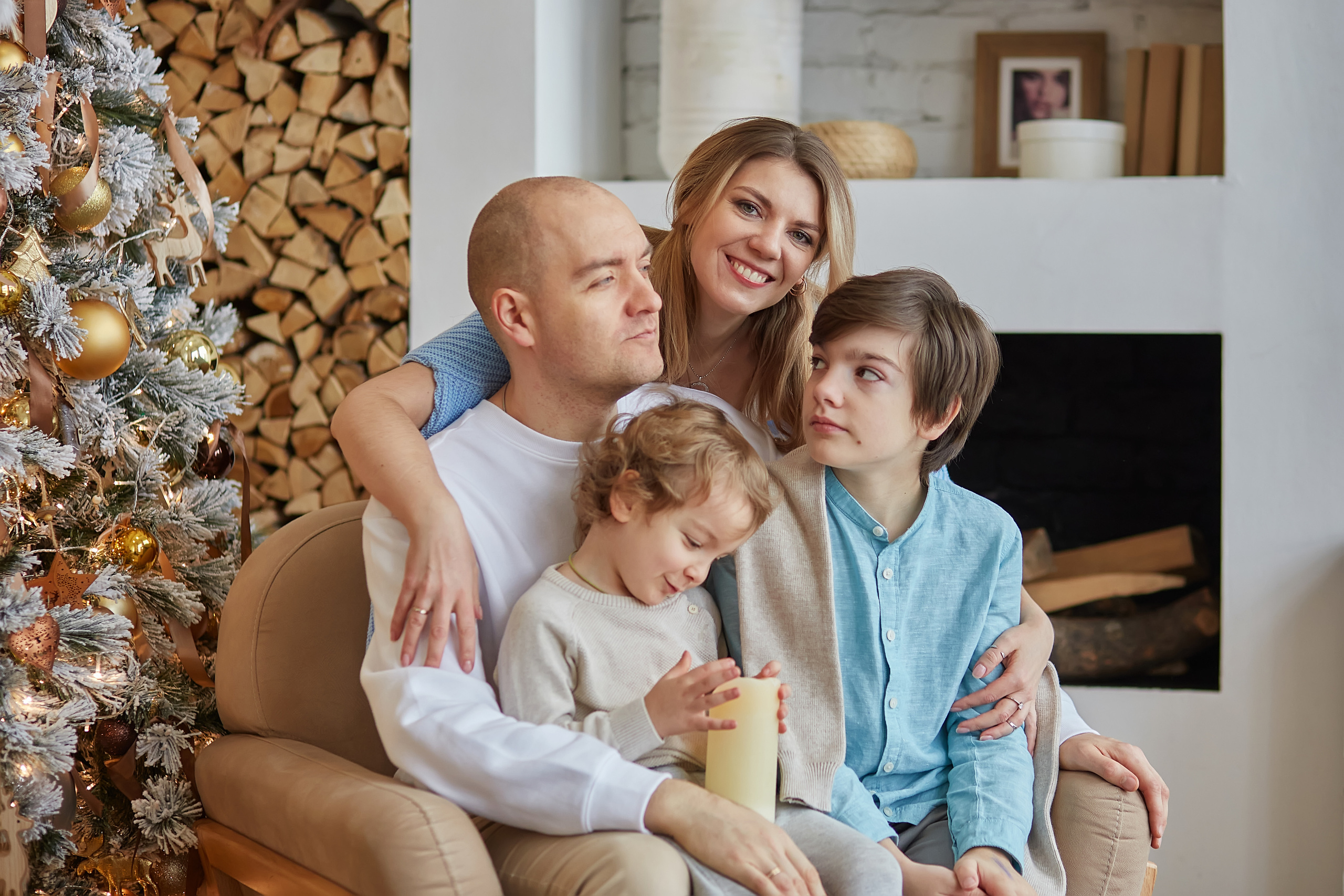 Анна, Дмитрий, Кирилл и Максимка. Семейный и детский фотограф в Москве Шарапова Ирина