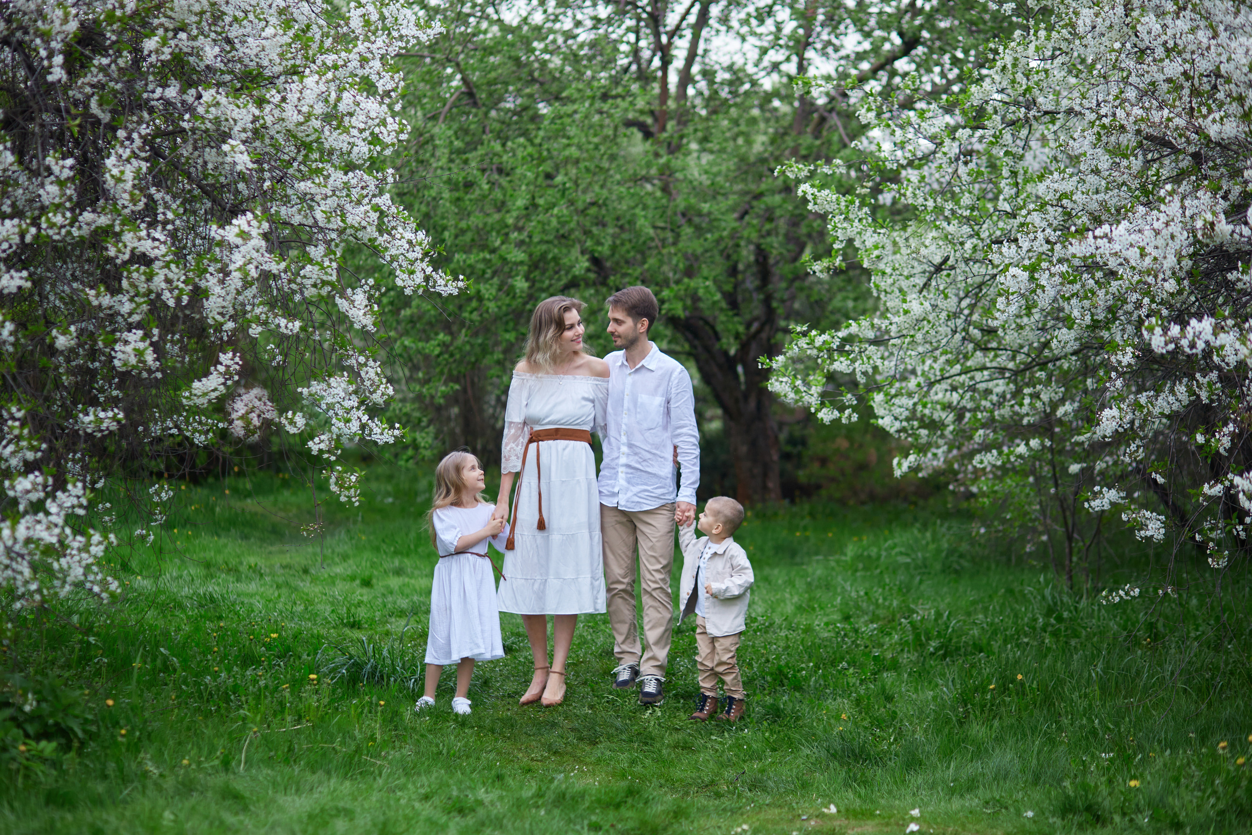 Виктория, Александр и дети Настя, Алеша. Семейный и детский фотограф в Москве Шарапова Ирина