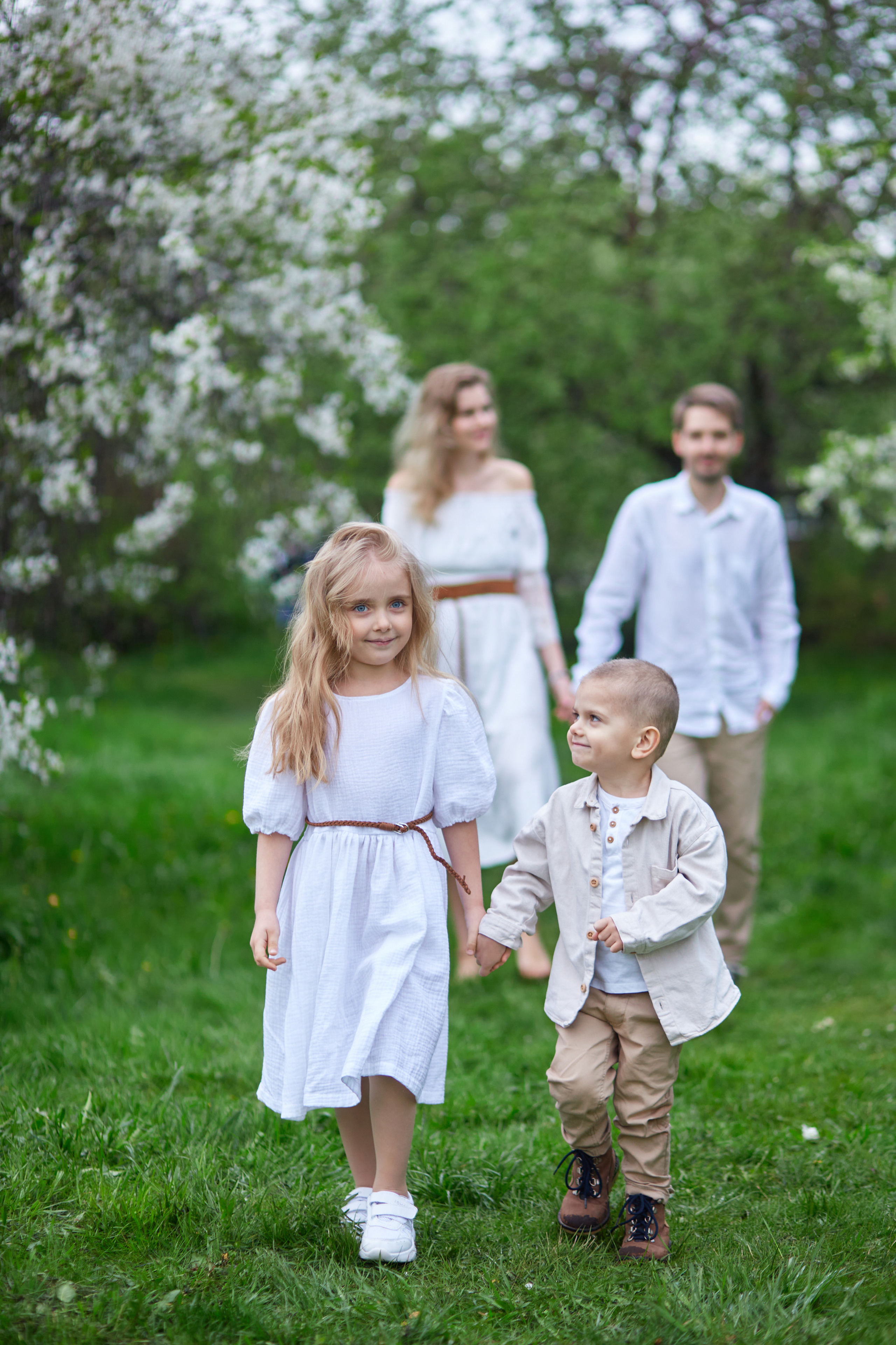Виктория, Александр и дети Настя, Алеша. Семейный и детский фотограф в Москве Шарапова Ирина