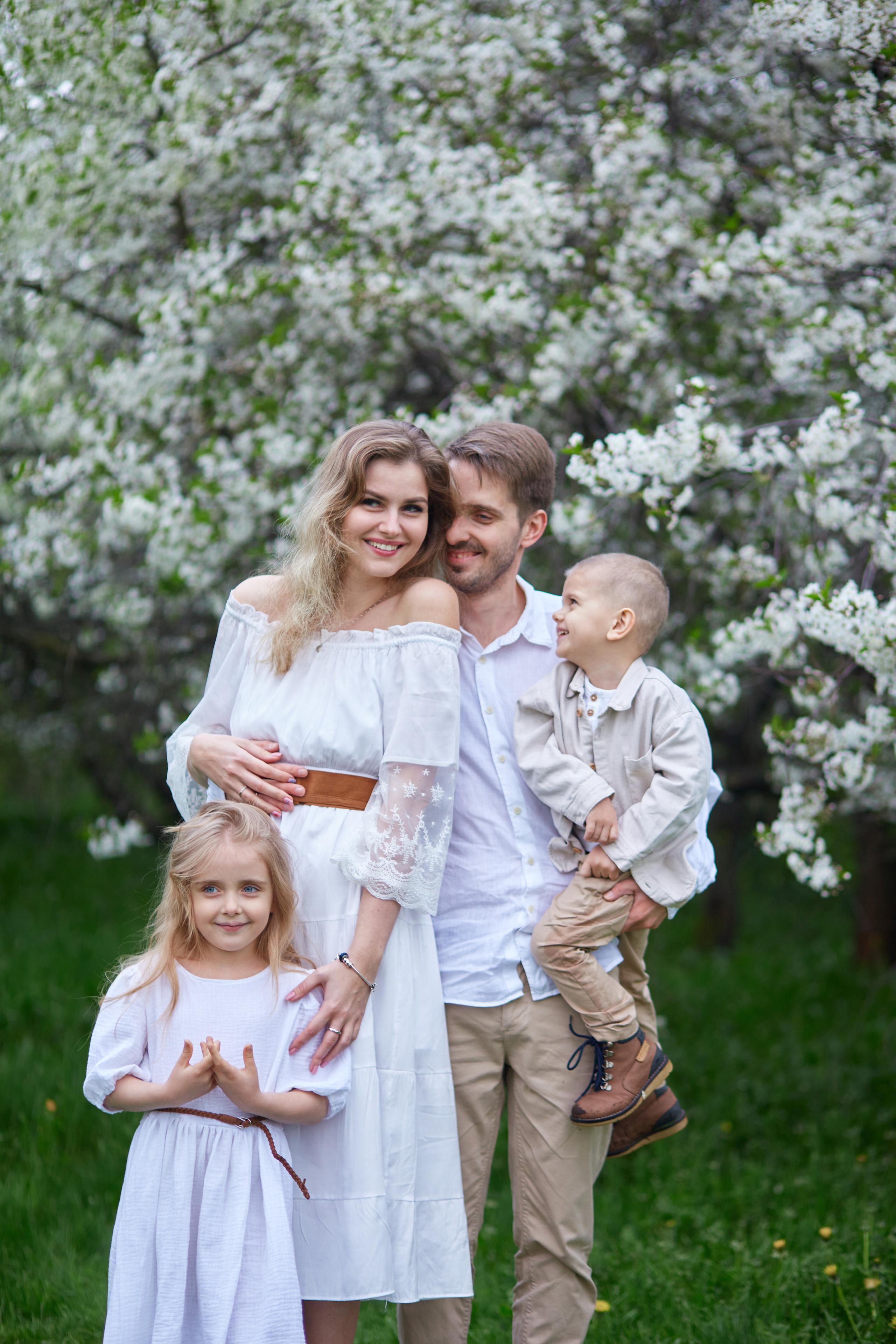 Виктория, Александр и дети Настя, Алеша. Семейный и детский фотограф в Москве Шарапова Ирина