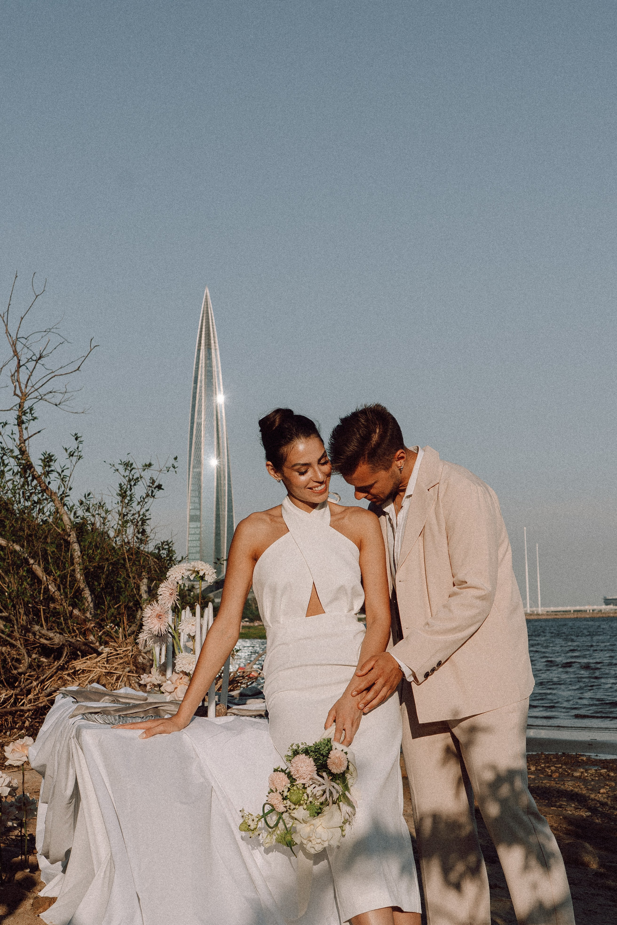 СВАДЕБНАЯ ФОТОСЕССИЯ ВЫЕЗДНОЙ ЦЕРЕМОНИИ (ФИНСКИЙ ЗАЛИВ). Профессиональный фотограф, Санкт-Петербург — Виктория Богомолова