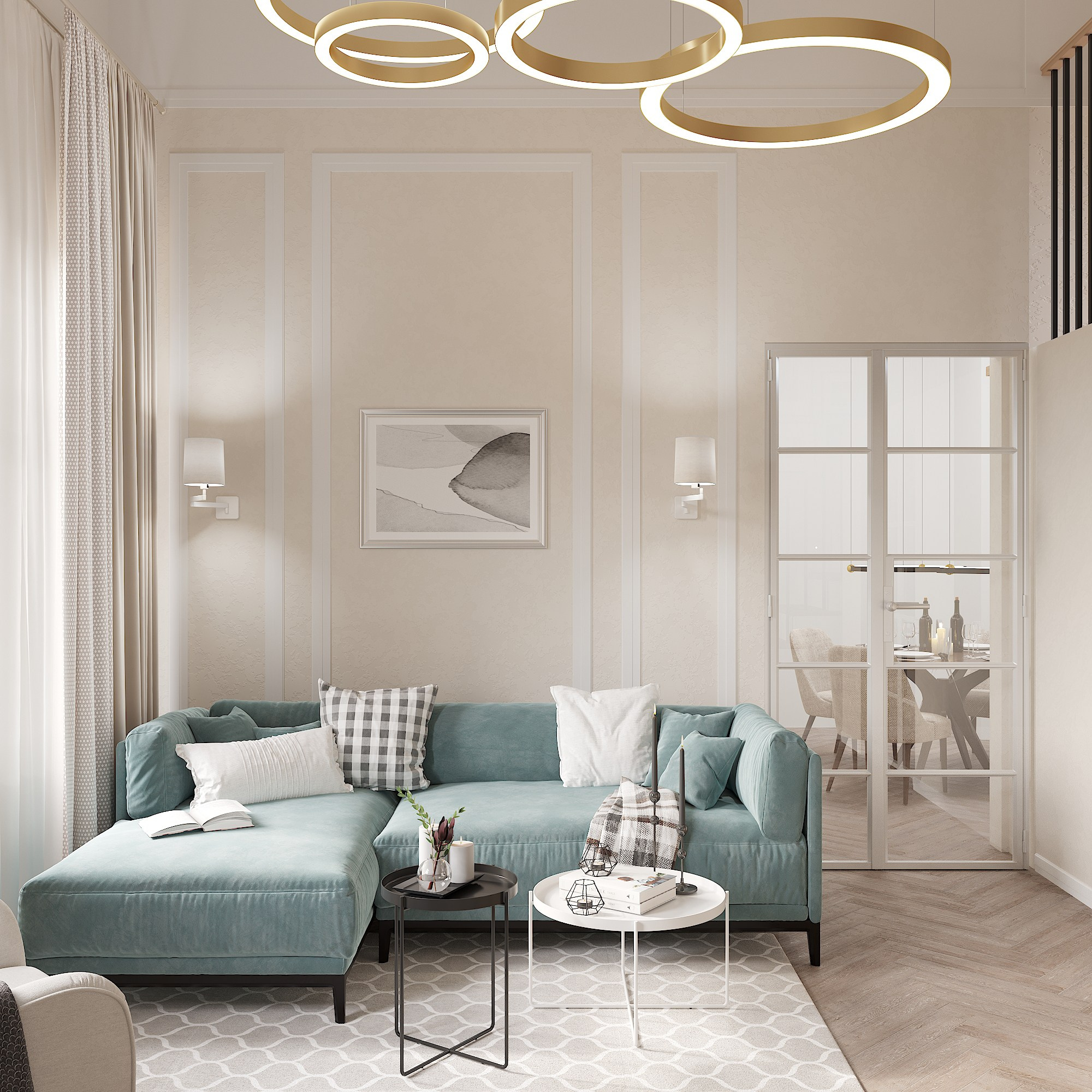 Пентхаус в городе Королев. Архитектура. Интерьер. Корниенко Маргарита