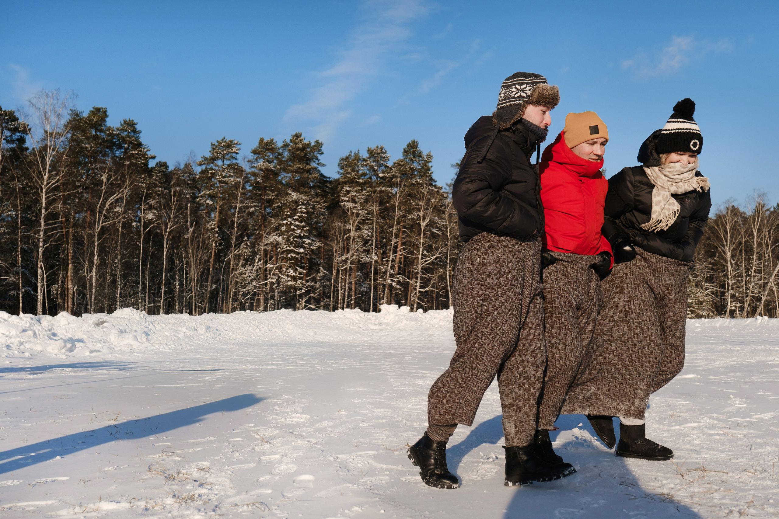 Зимние игры. Свадебные фотосессии в Москве. Фотограф Сергей Ржевский