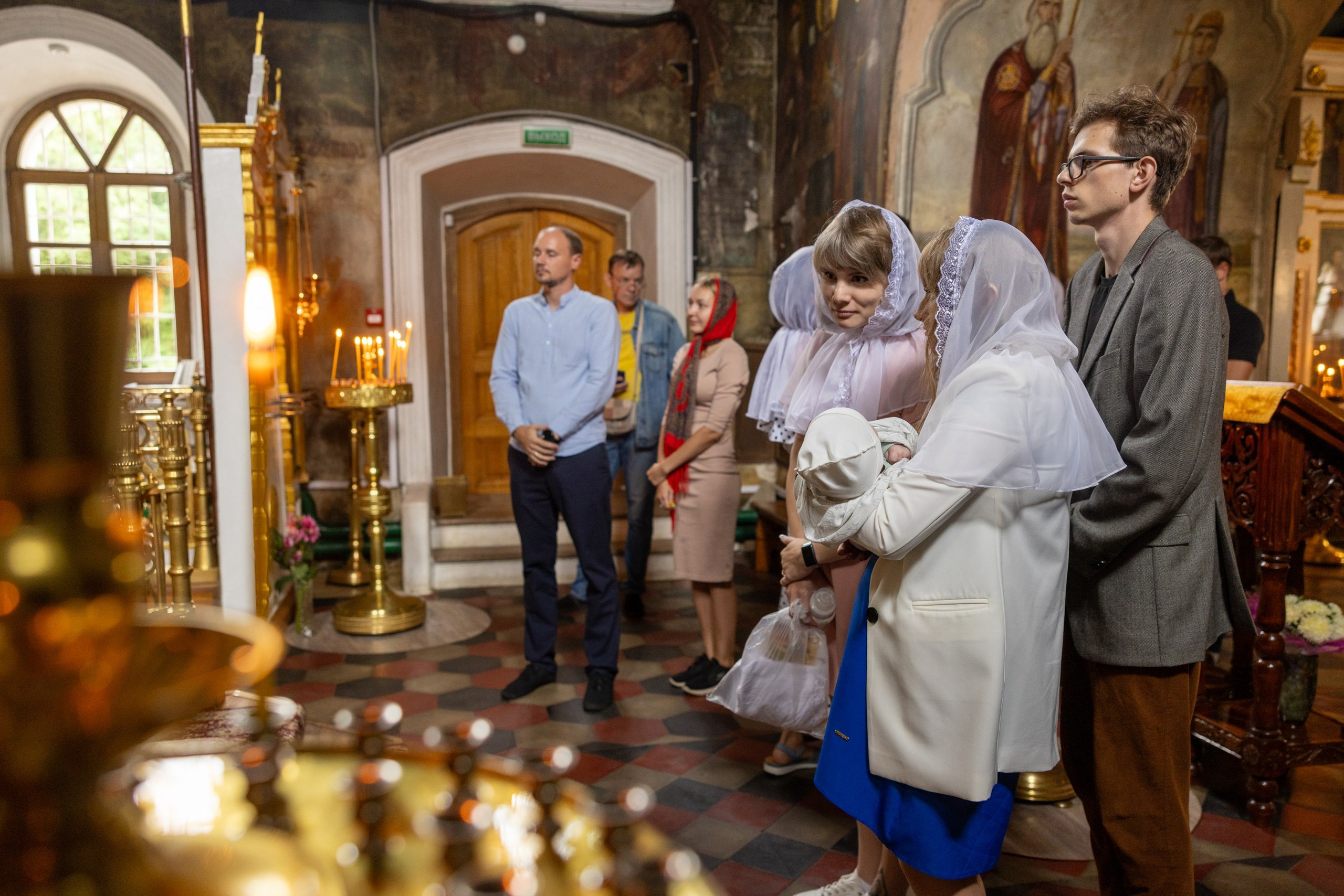 Образец репортажа крещения оригиналы, без искажений, без вспышки, светосильная оптика!. Фотограф в Туле Крупский АнДРей. Фотостудия «КАДР71» в Туле