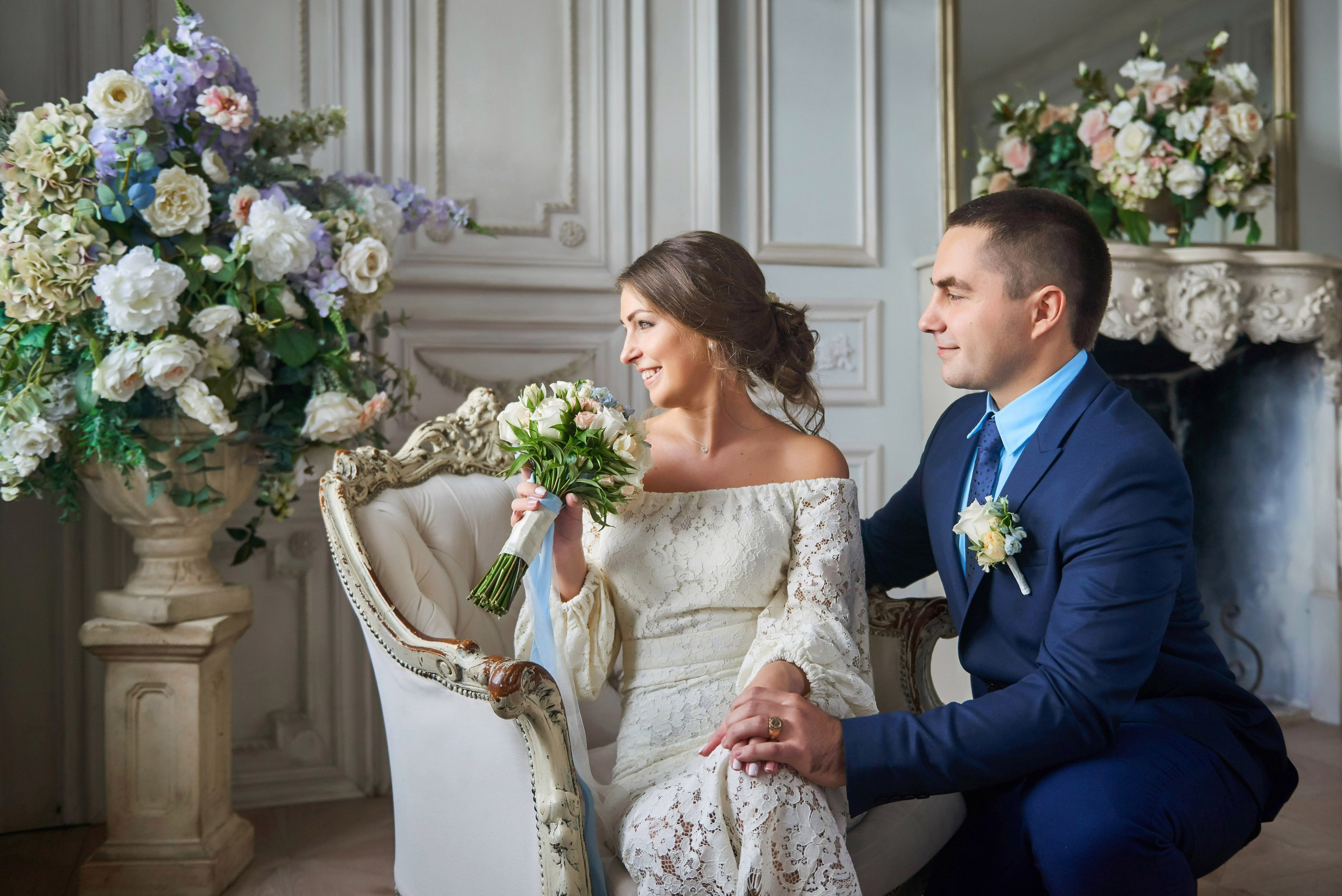 Свадебная фотосессия в студии. Портретный, семейный и свадебный фотограф в Санкт-Петербурге и в Пушкине Ширяев Денис